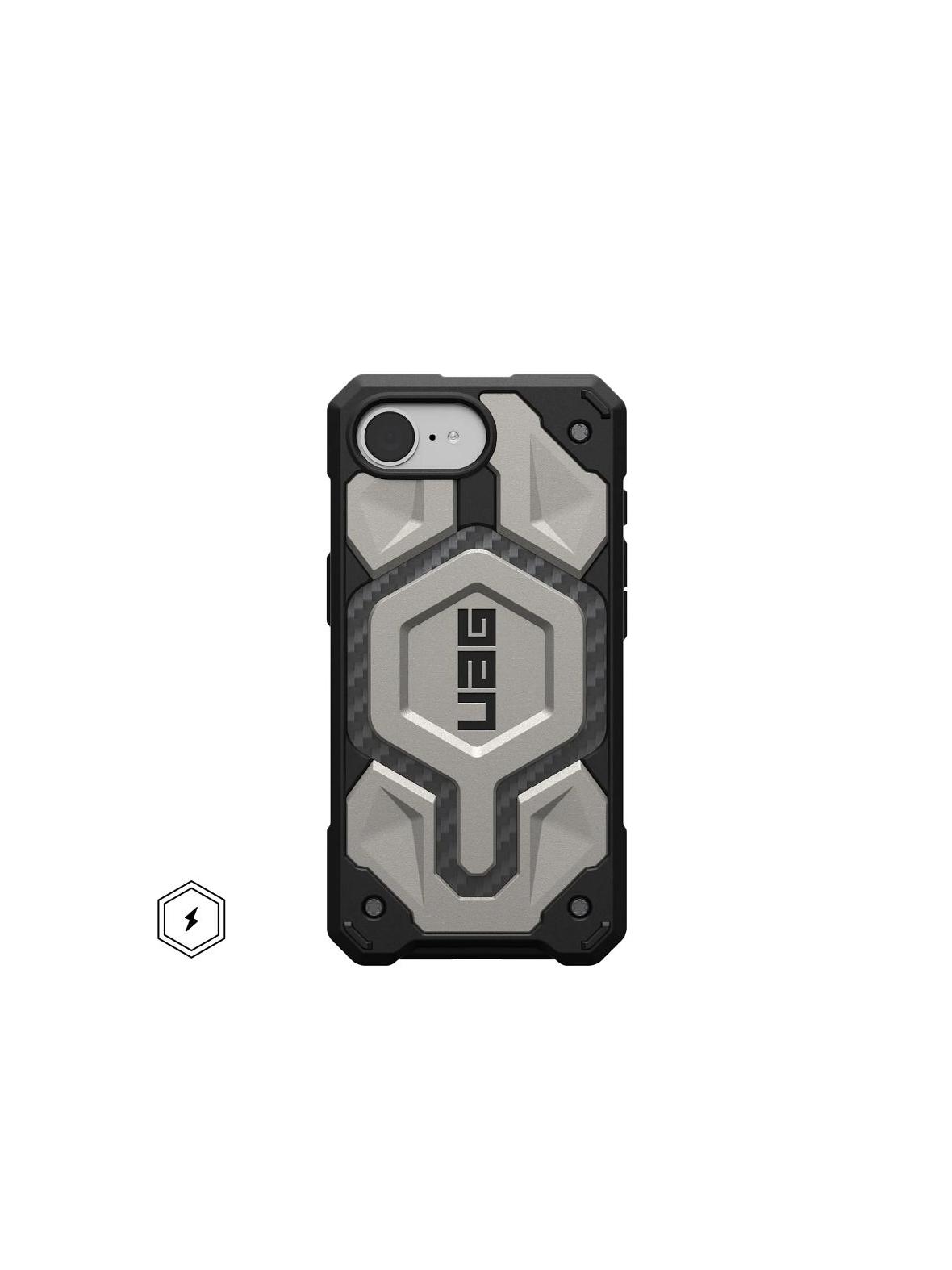 UAG Urban Armor Gear futerał MONARCH PRO kompatybilny z MagSafe do IPHONE 16e (SE 4 2025) titanium