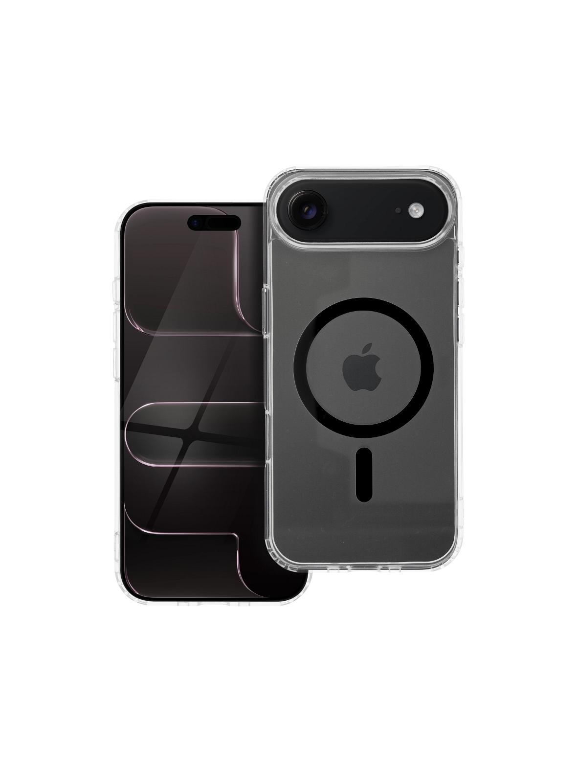 Drop Glue Colorful Ring Mag Cover kompatybilny z MagSafe pasuje do IPHONE 17 Air czarny