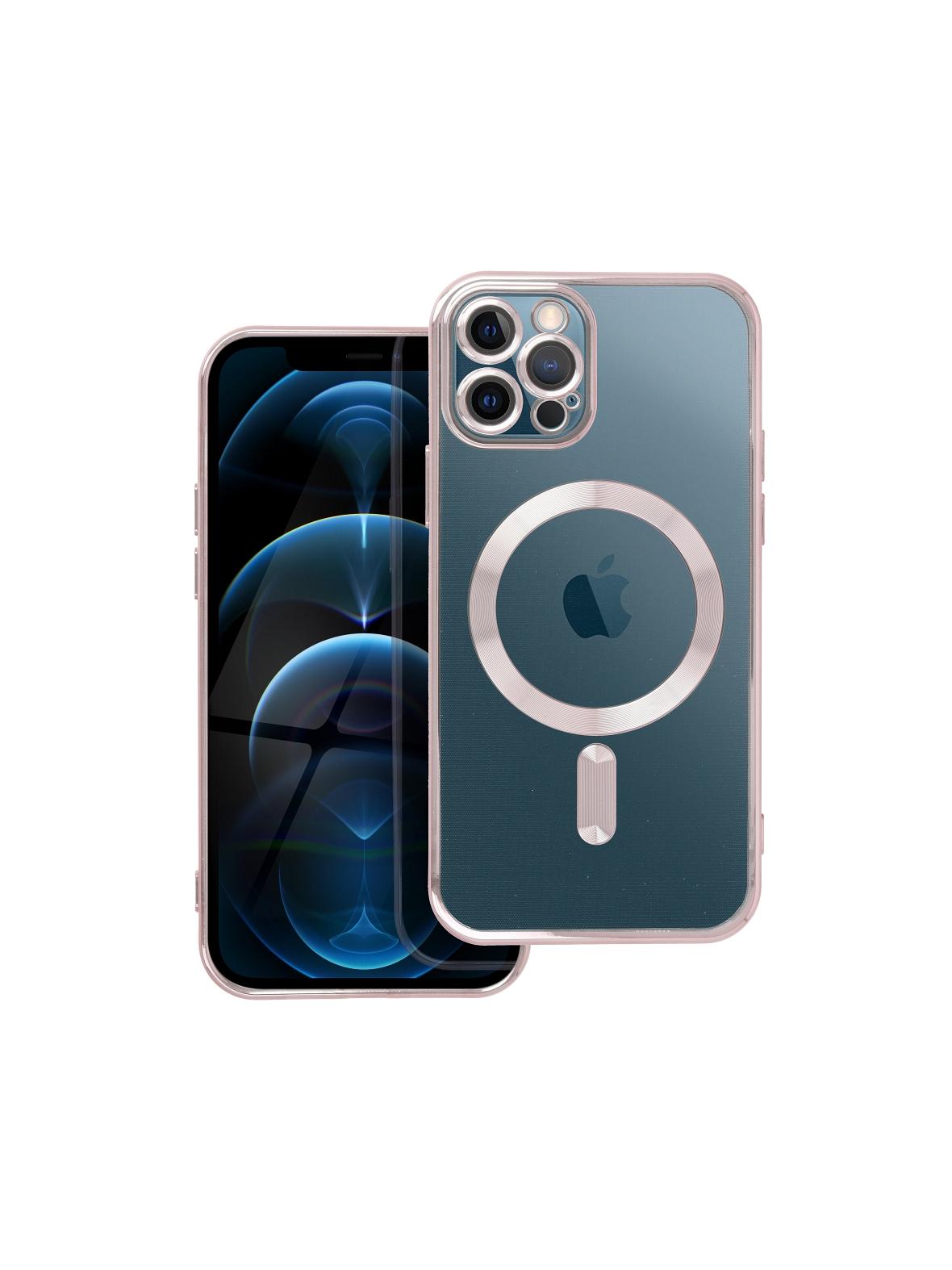 Futerał ELECTRO MAG COVER kompatybilny z MagSafe do IPHONE 12 Pro złoty róż