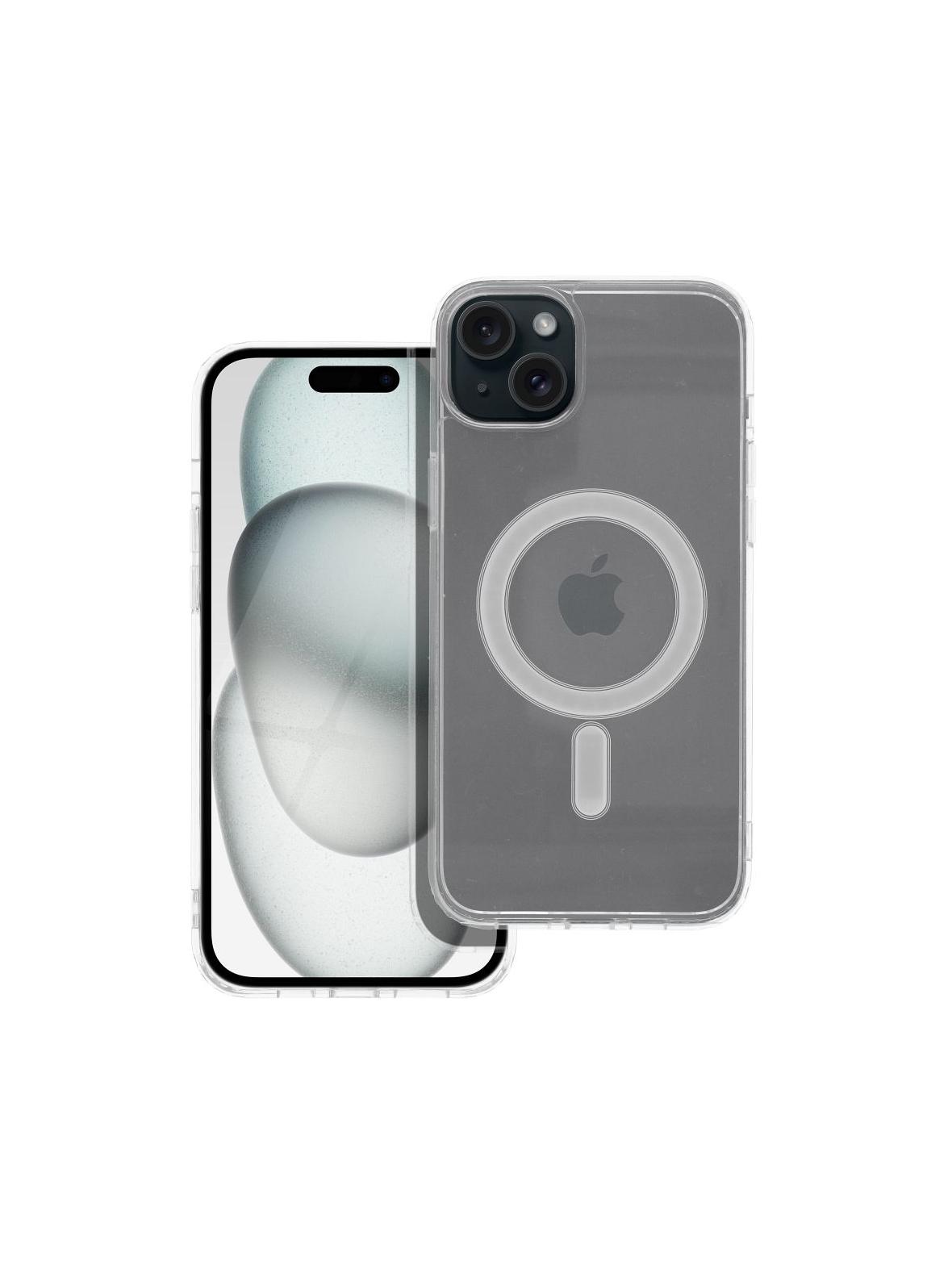 Futerał Clear Mag Cover zgodny z  MagSafe do iPhone 15 Plus transparentny