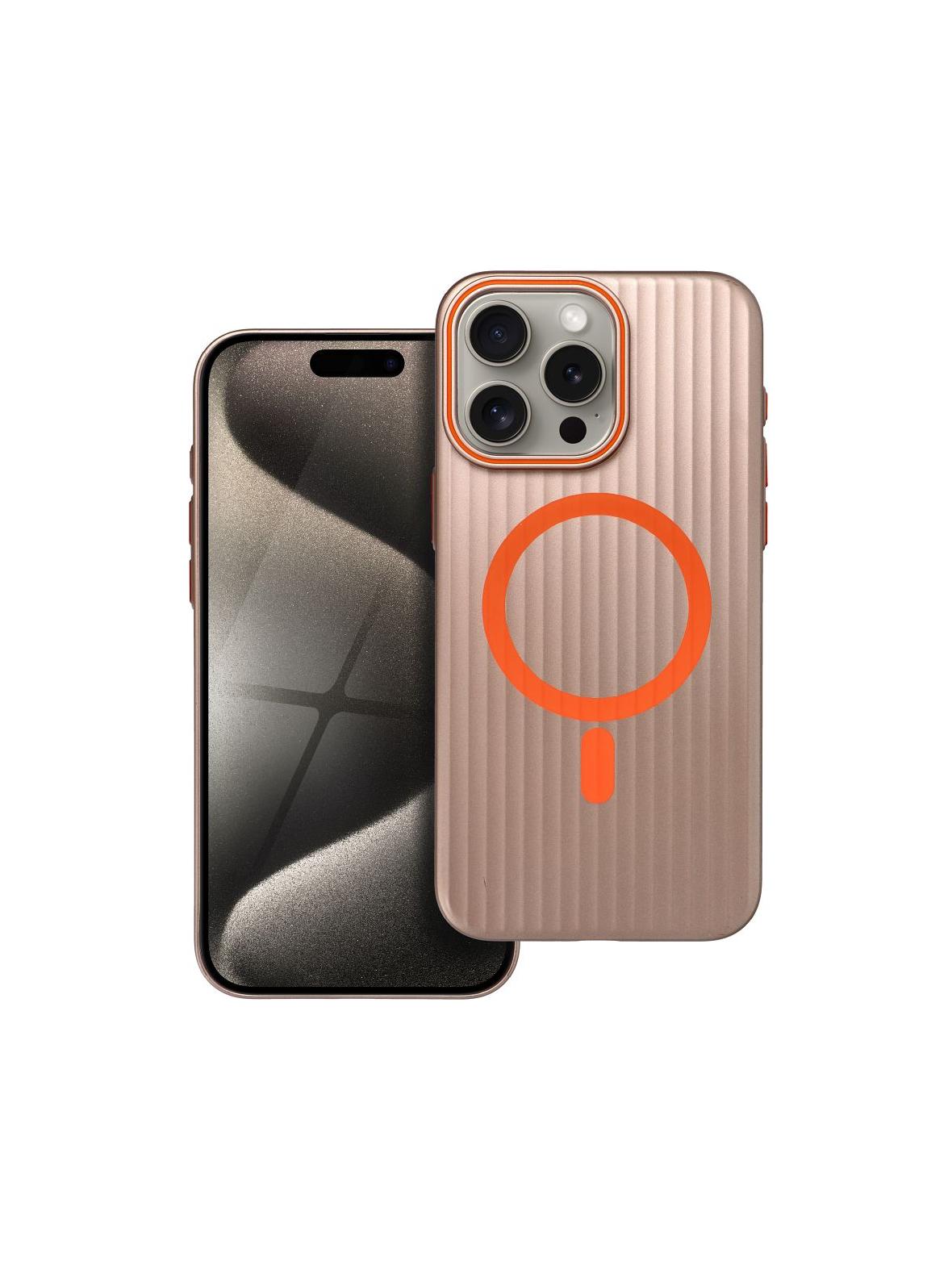 Futerał SIMPLY kompatybilny z MagSafe do IPHONE 15 Pro Max tytan pustynny