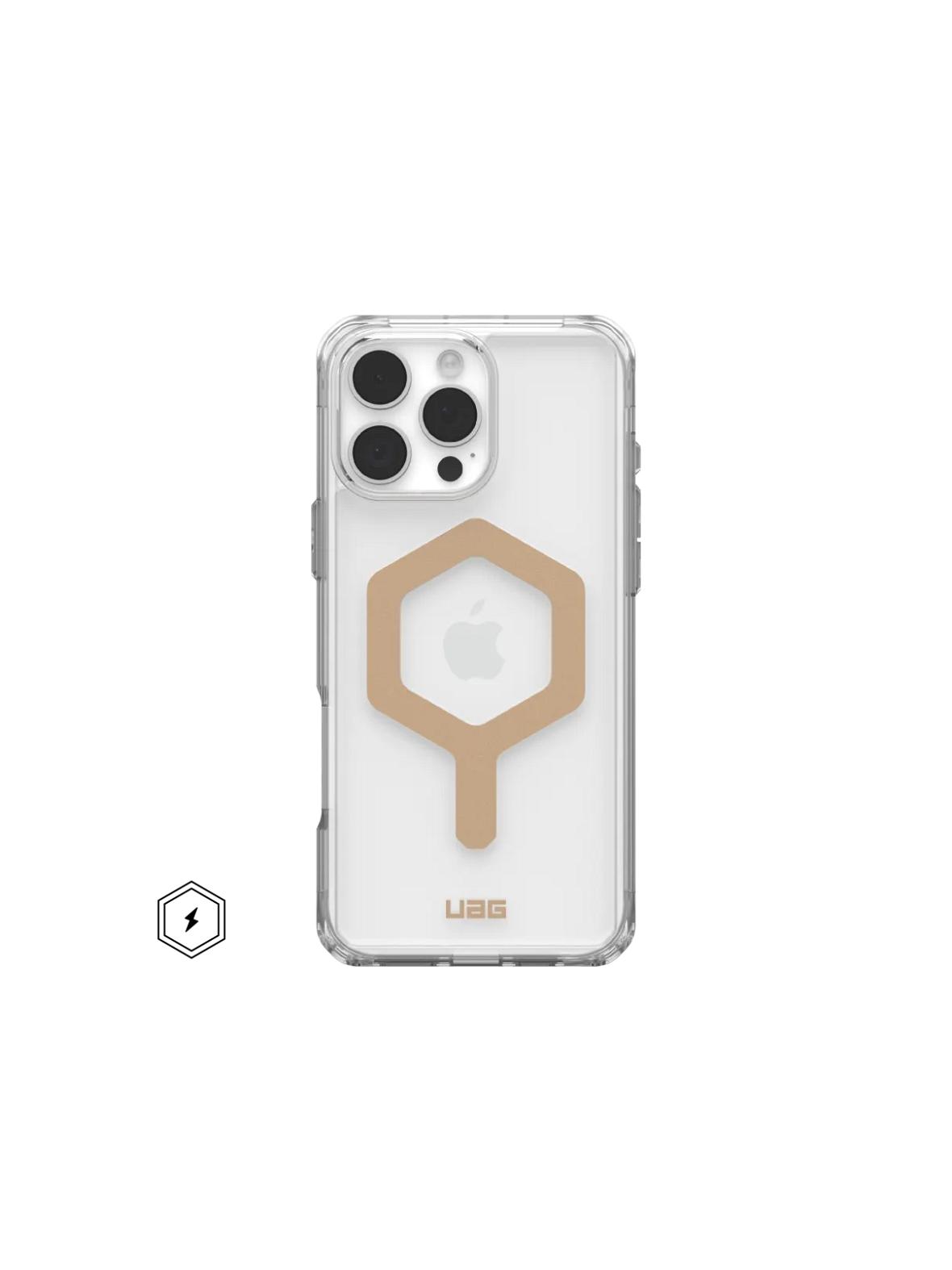 UAG Urban Armor Gear futerał PLYO kompatybilny z MagSafe do IPHONE 16 Pro Max ice / gold