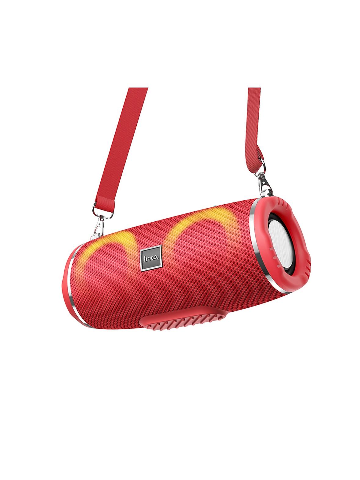 Głośnik bluetooth LED 2 x 5W 2h Hoco HC12 czerwony