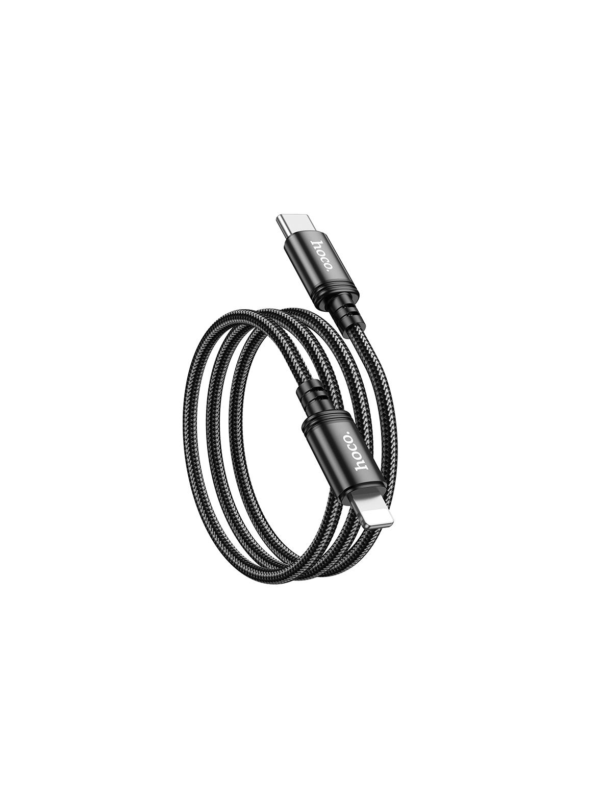 Kabel USB C do Lightning Hoco PD 20W 1 m X89 czarny