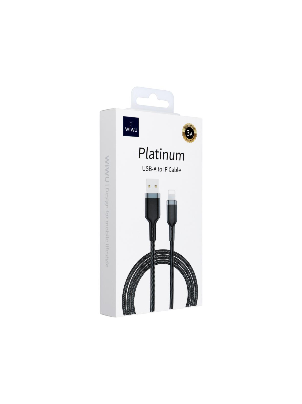 Kabel USB A do Lightning Wiwu 3A 1,2m Wi-C019 czarny