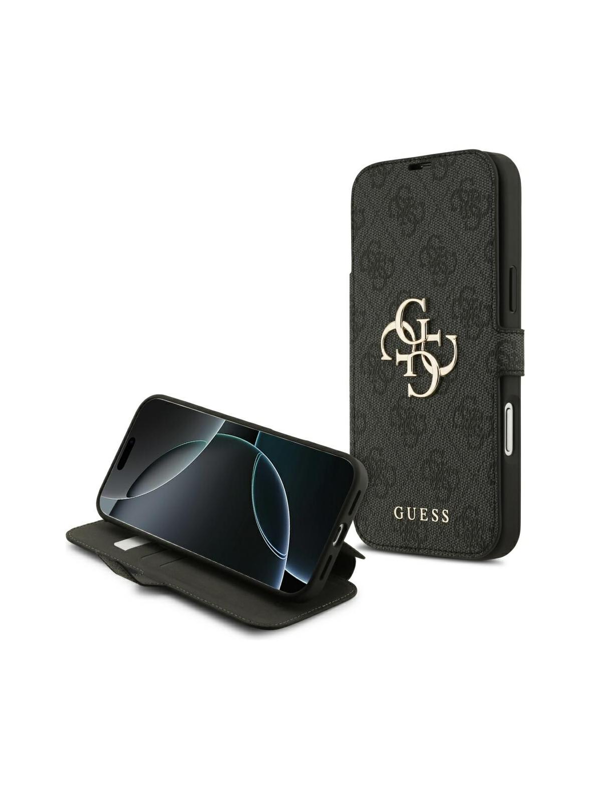 GUESS kabura do IPHONE 17 Pro Max GUBKP17X4GMGGR (PU 4G Metal Logo) czarna