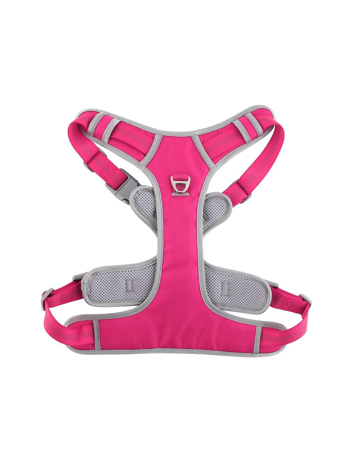 Szelki dla psa OXFORD B rozmiar S różowo szare