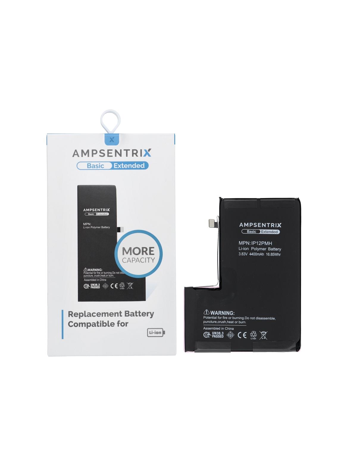 AmpSentrix Basic bateria do iPhone 12 Pro
Max (zwiększona pojemność 4400 mAh)