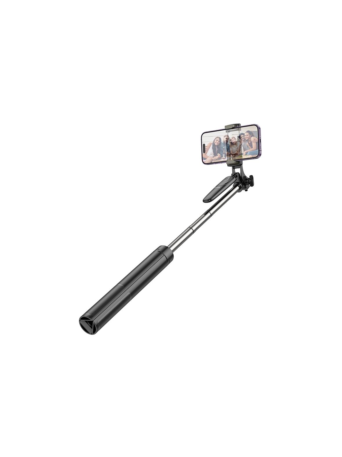 Selfie stick Hoco tripod z pilotem bezprzewodowym K19 czarny