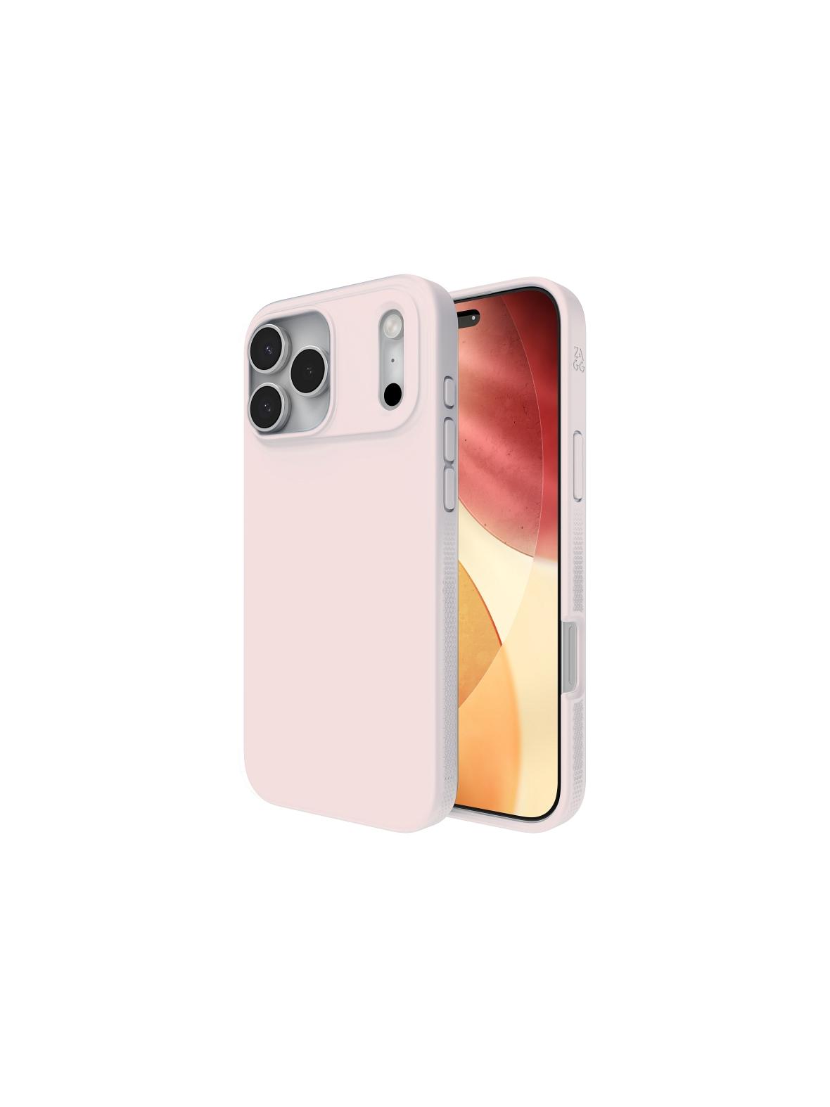 ZAGG futerał MANHATTAN SNAP kompatybilny z MagSafe do IPHONE 17 Pro Max pink blush