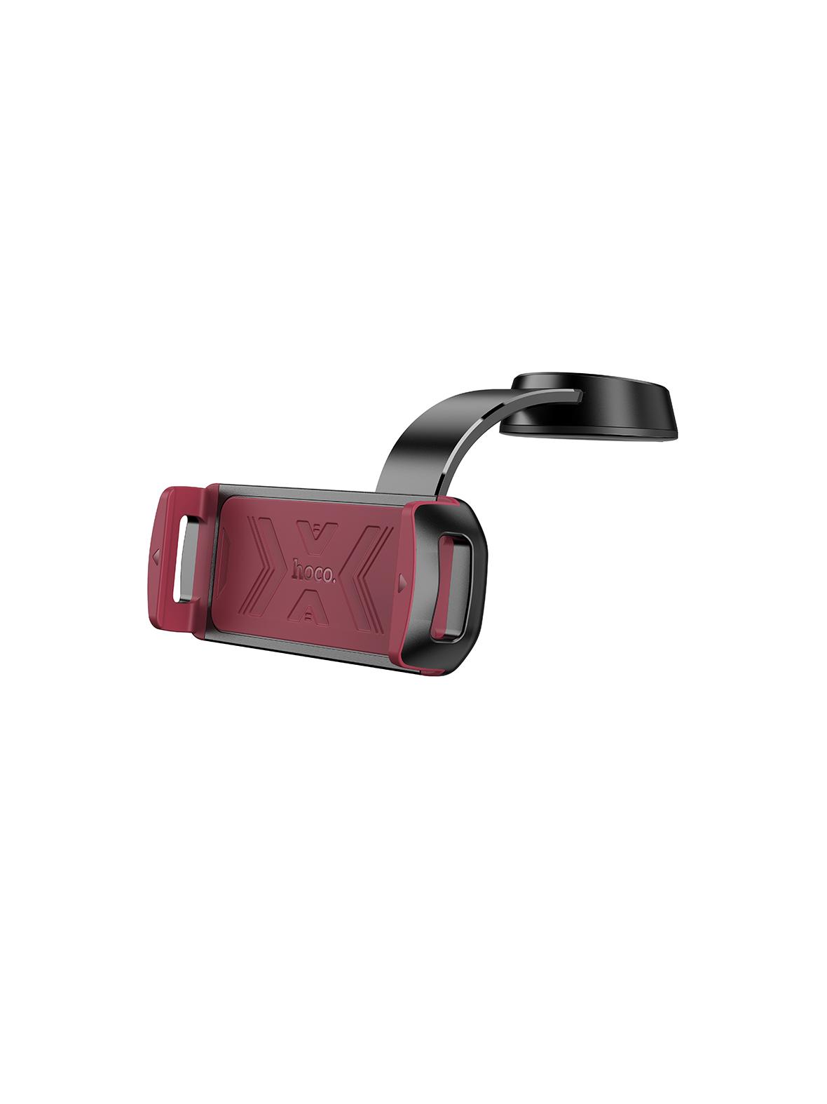 Uchwyt na telefon / tablet do samochodu uniwersalny Hoco do deski (4,5" - 13") H68 czarno czerwony