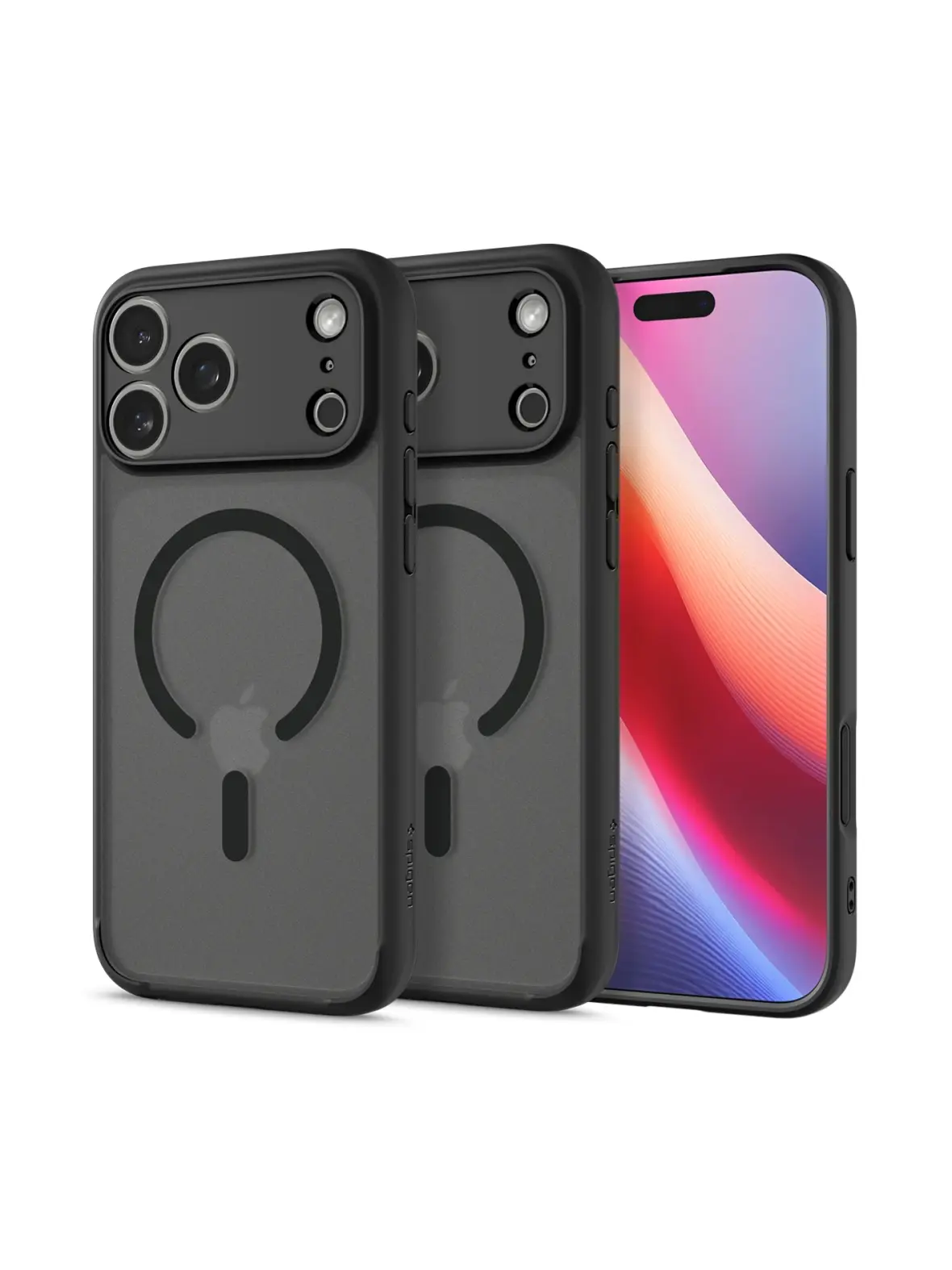 SPIGEN futerał ULTRA HYBRID MAG kompatybilny z MagSafe do IPHONE 17 Pro Max frost black