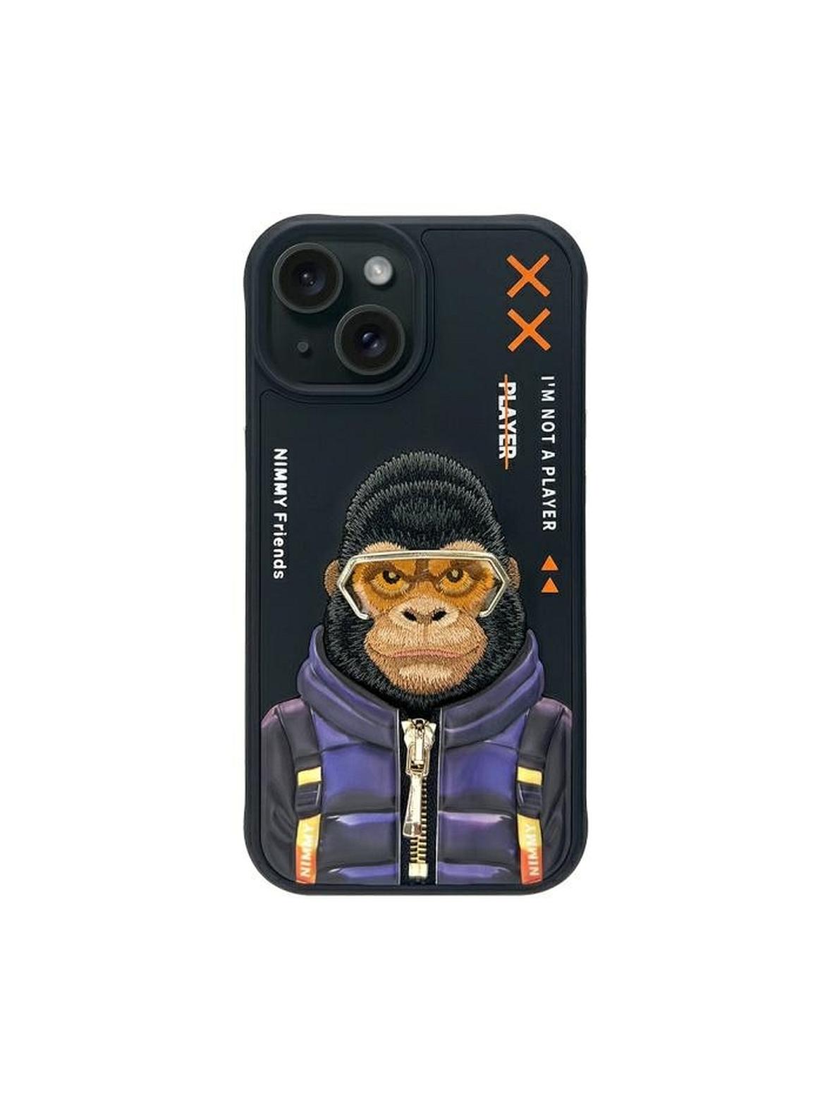 NIMMY futerał COOL&CUTE 2.0 Monkey do IPHONE 15 czarny