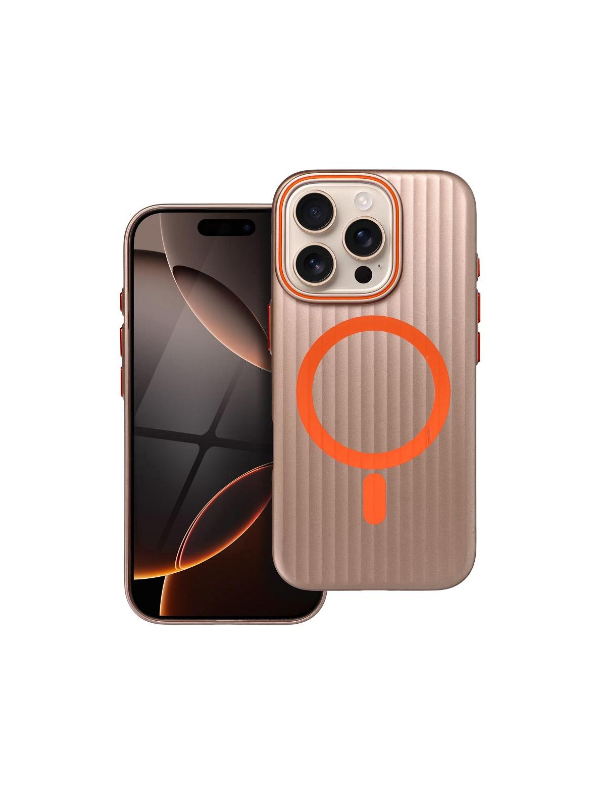 Futerał SIMPLY kompatybilny z MagSafe do IPHONE 16 Pro tytan pustynny