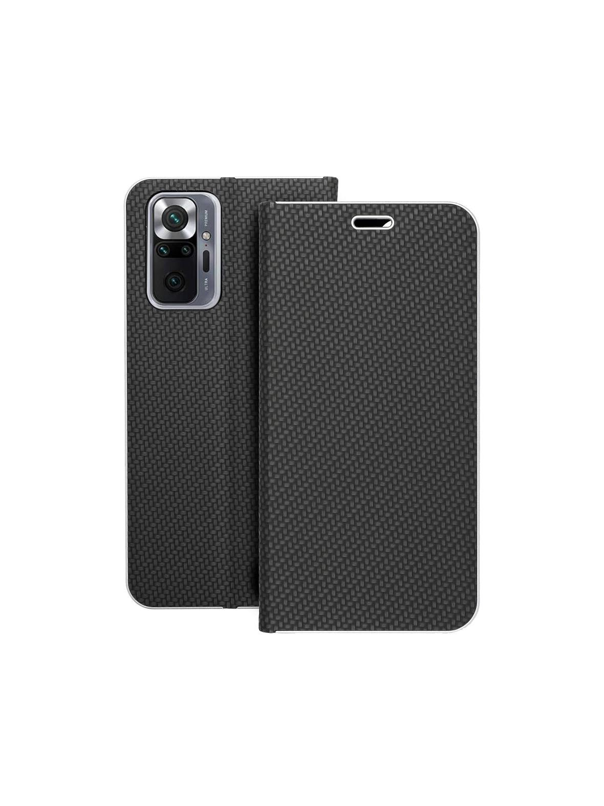 Kabura LUNA Book Carbon do XIAOMI Redmi Note 10 Pro czarny