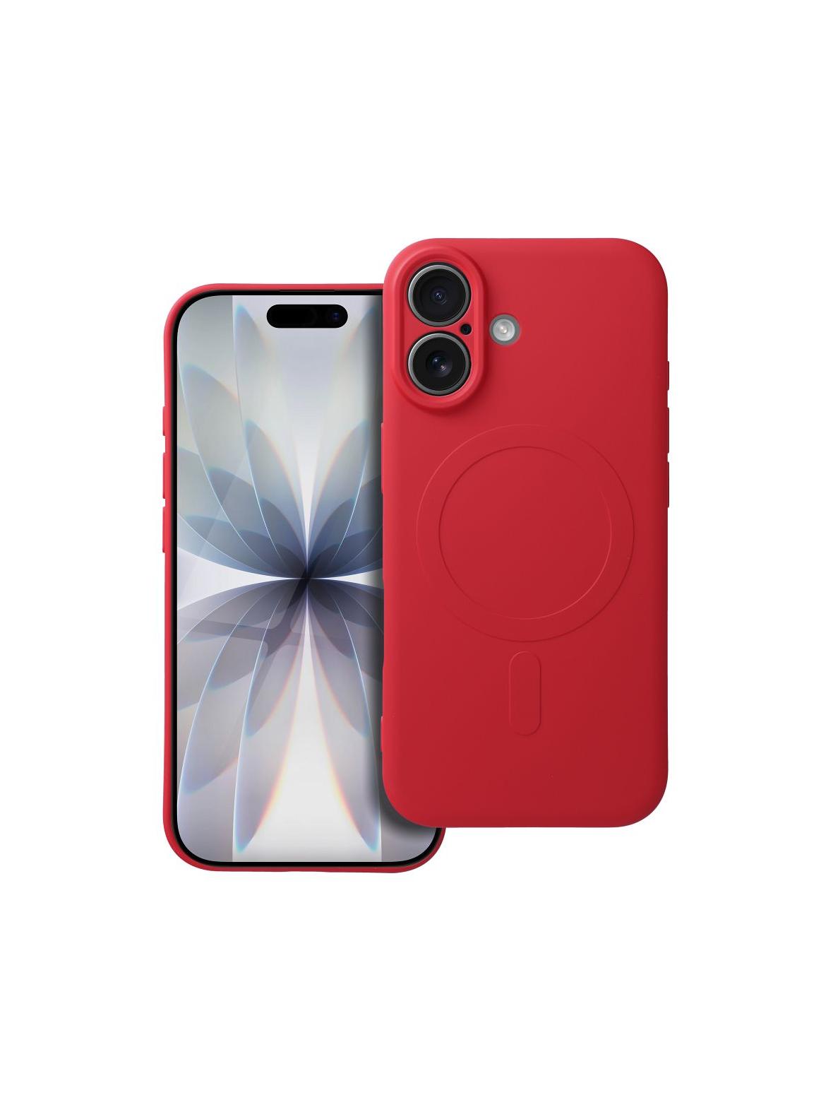 Futerał SILICONE MAG COVER kompatybilny z MagSafe do IPHONE 17 czerwony
