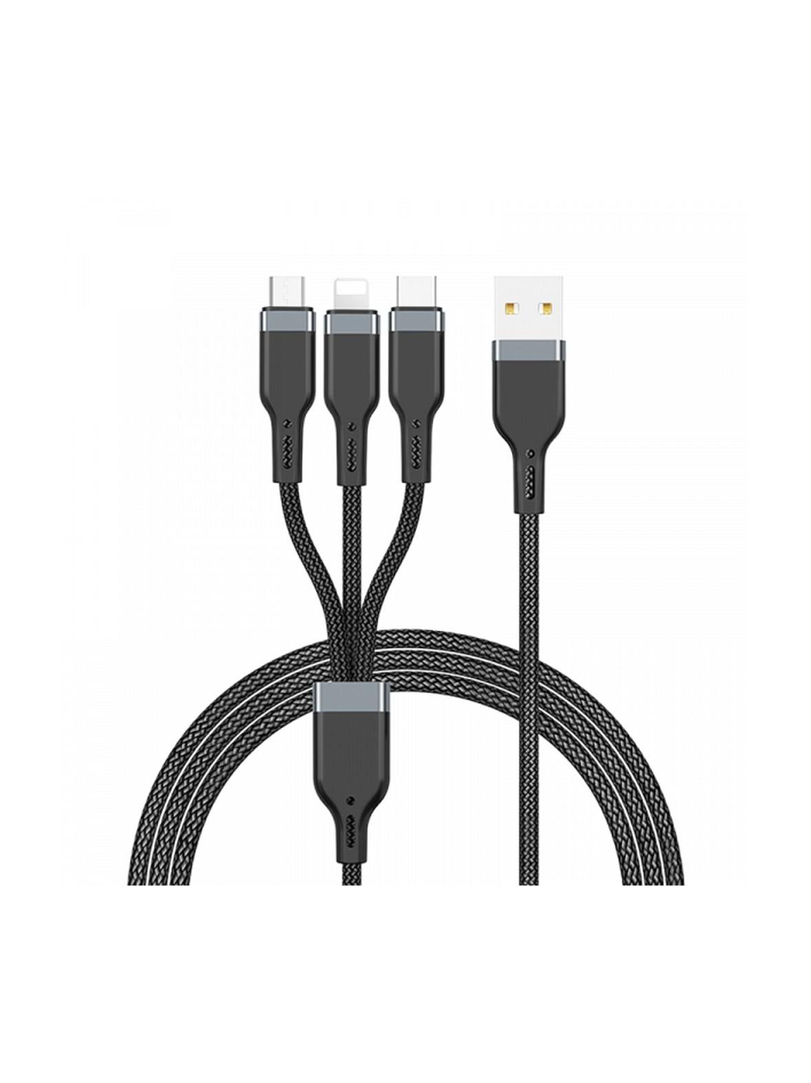 Kabel USB A do USB C Wiwu 3A Wi-C019 1,2m czarny