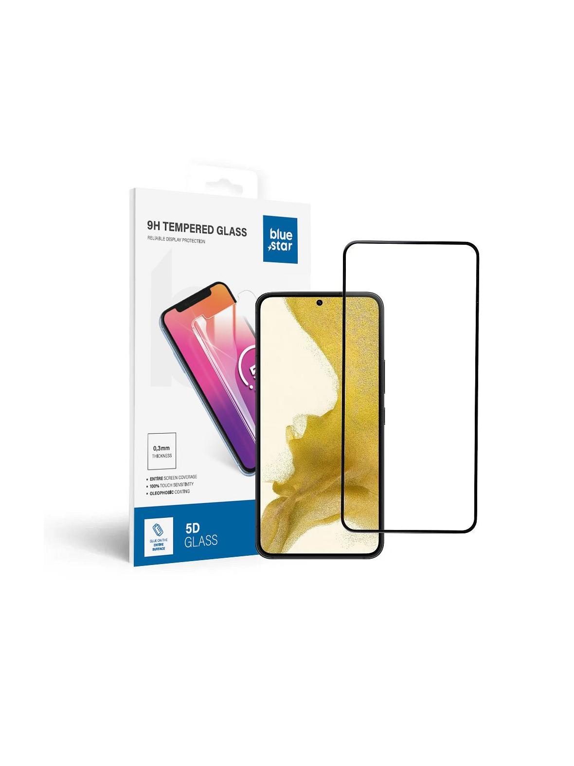 Szkło hartowane do Samsung Galaxy S22 (full glue / case friendly) Blue Star 5D czarne