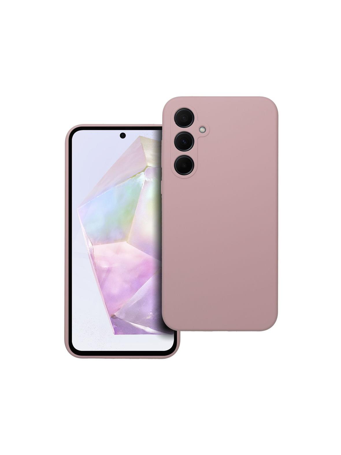 Futerał SILICONE 2mm do SAMSUNG A35 5G pudrowy róż