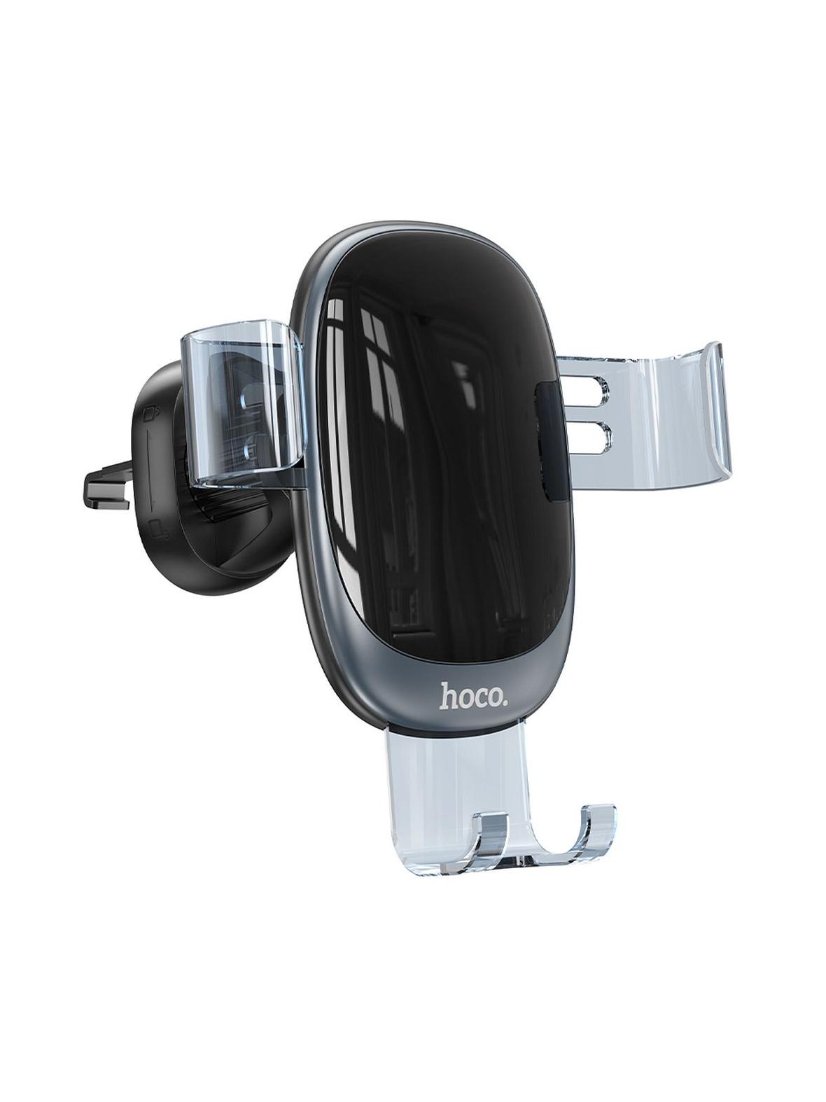 Uchwyt na telefon do samochodu grawitacyjny Hoco do kratki H7 czarny