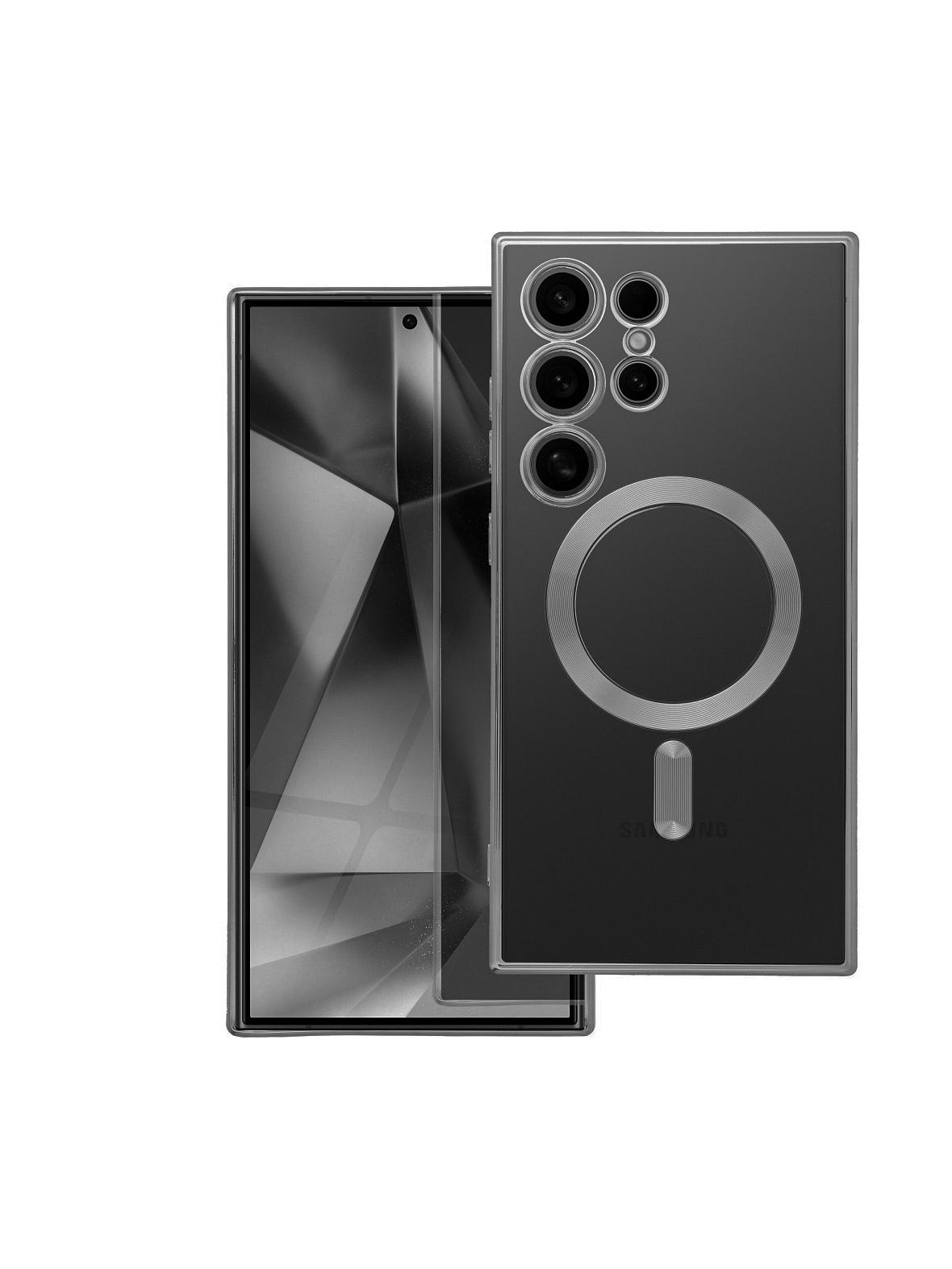 Futerał ELECTRO MAG COVER kompatybilny z MagSafe do SAMSUNG A37 tytanowy szary