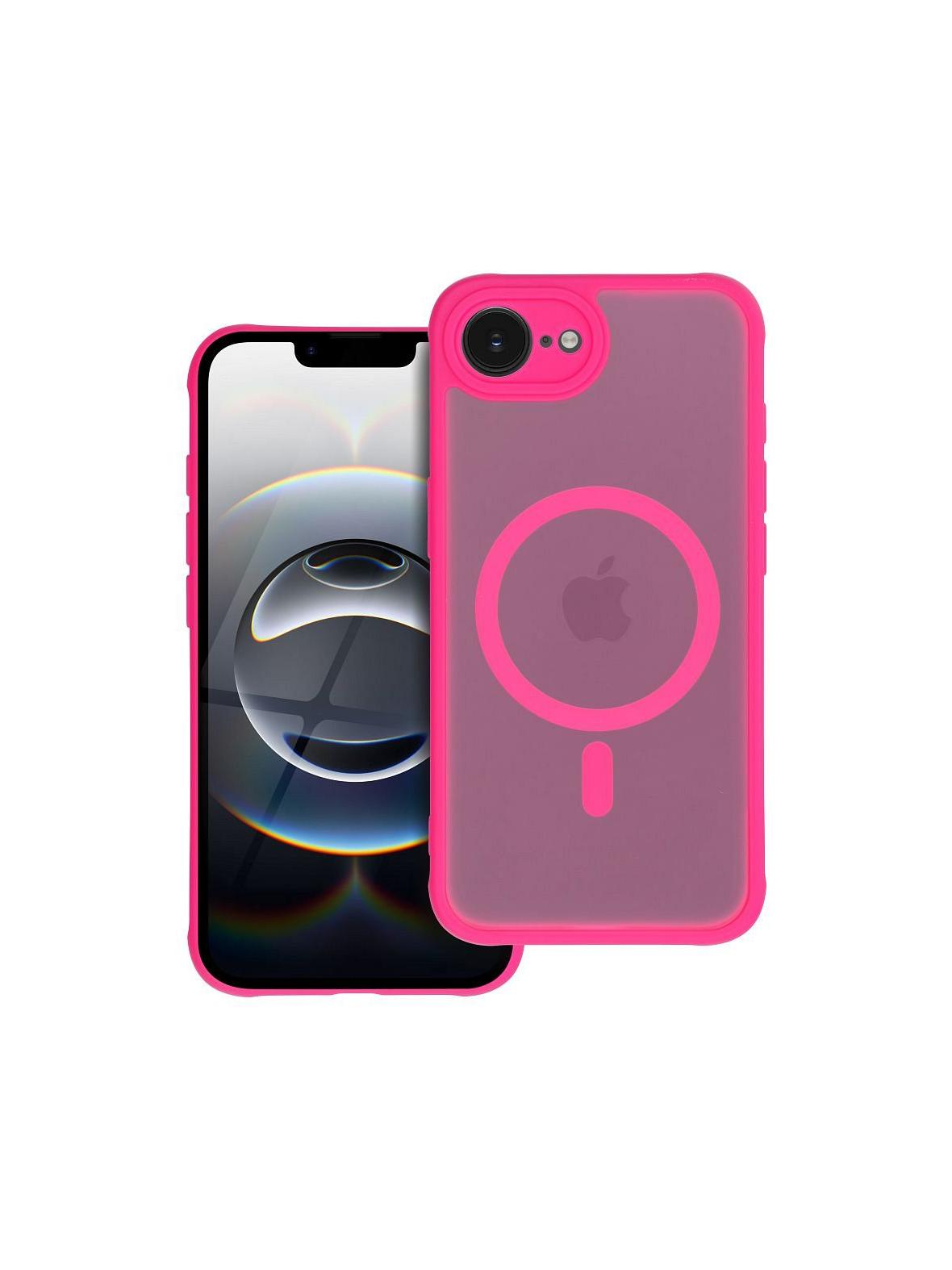 Futerał FULL MATTE MAG COVER kompatybilny z MagSafe do IPHONE 12 Pro różowy