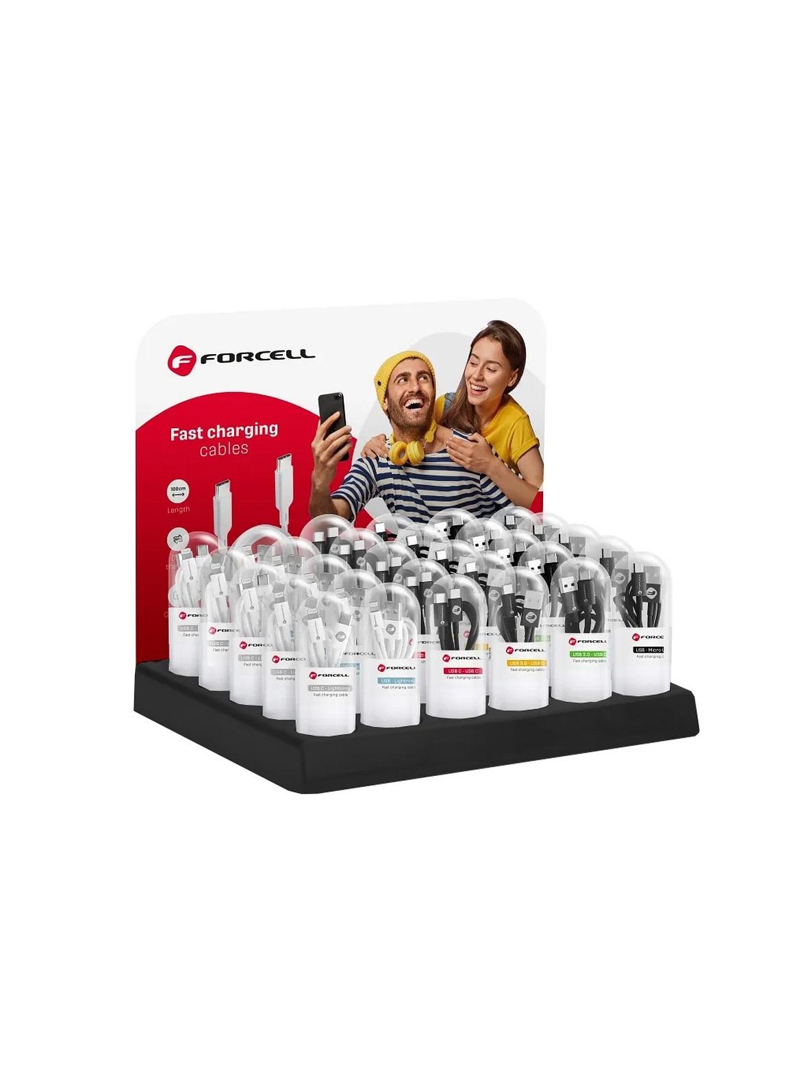 Stand na kable w tubach Forcell 30 miejsc D336 + logo