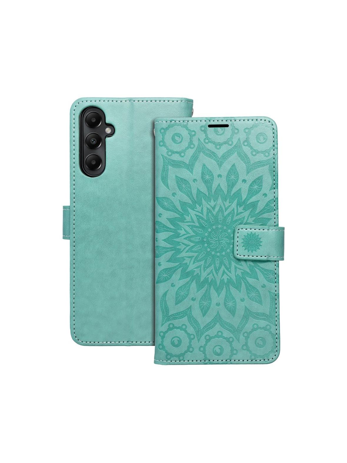 Kabura MEZZO Book do SAMSUNG A05s mandala zielony