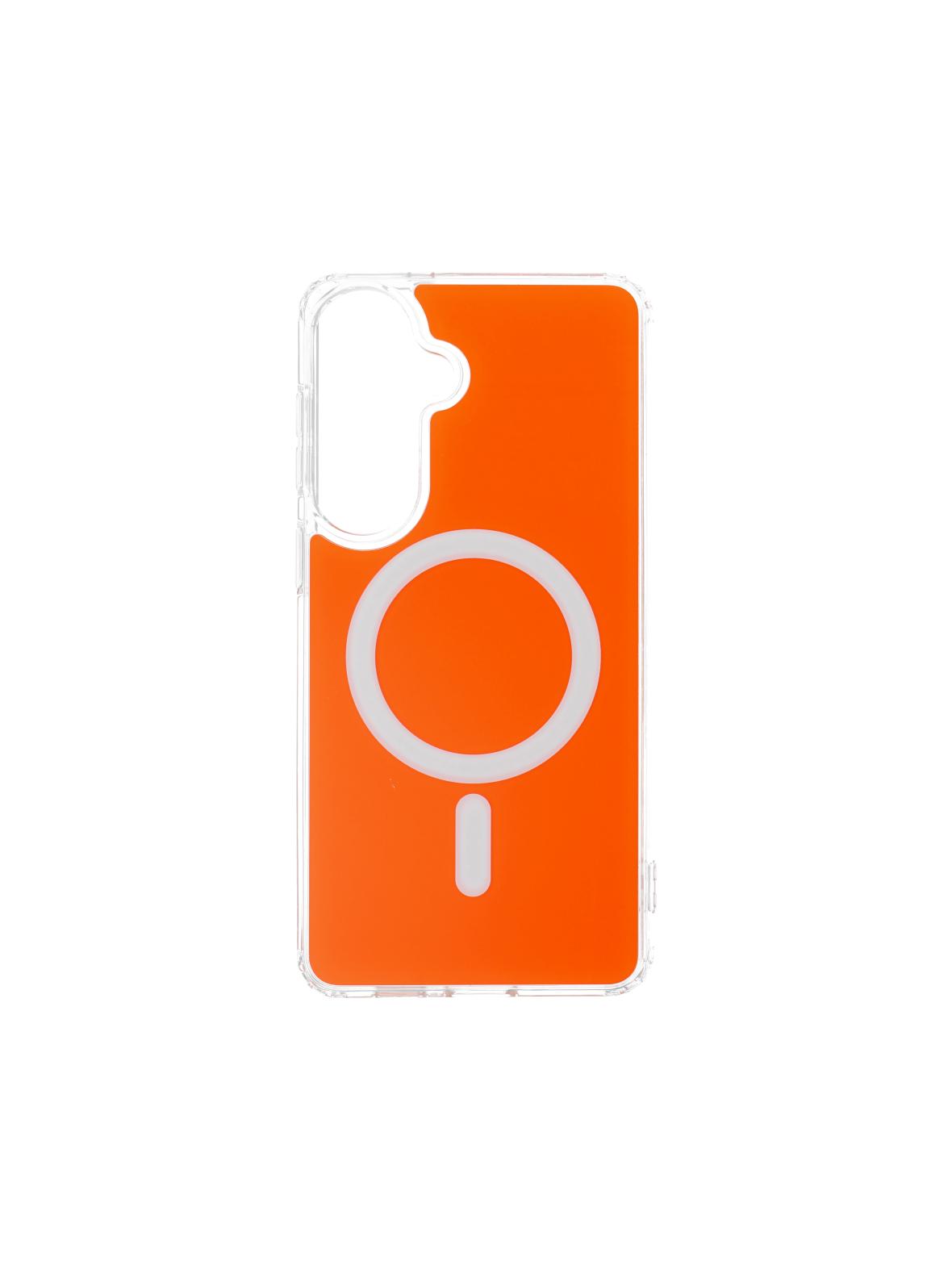 Futerał do Samsung S26 PLUS Clear Fusion Mag Cover zgodny z MagSafe hermes orange