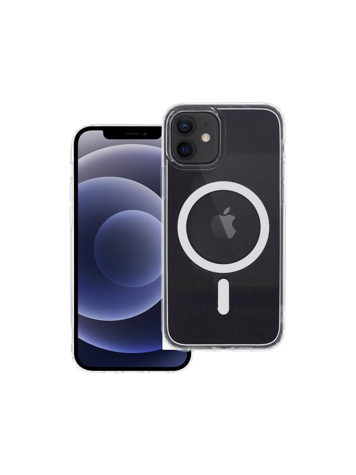 Drop Glue Colorful Ring Mag Cover kompatybilny z MagSafe pasuje do IPHONE 12 / 12 PRO biały