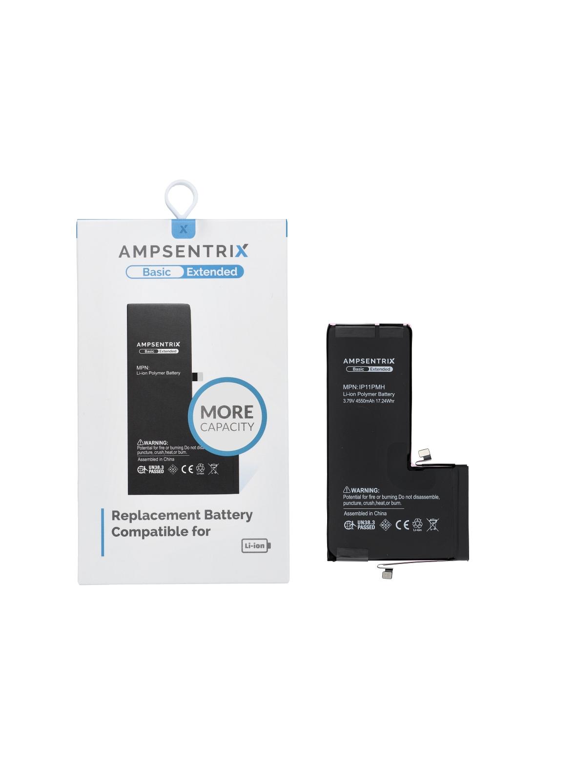 AmpSentrix Basic bateria do iPhone 11 Pro Max (zwiększona pojemność 4550mAh)
