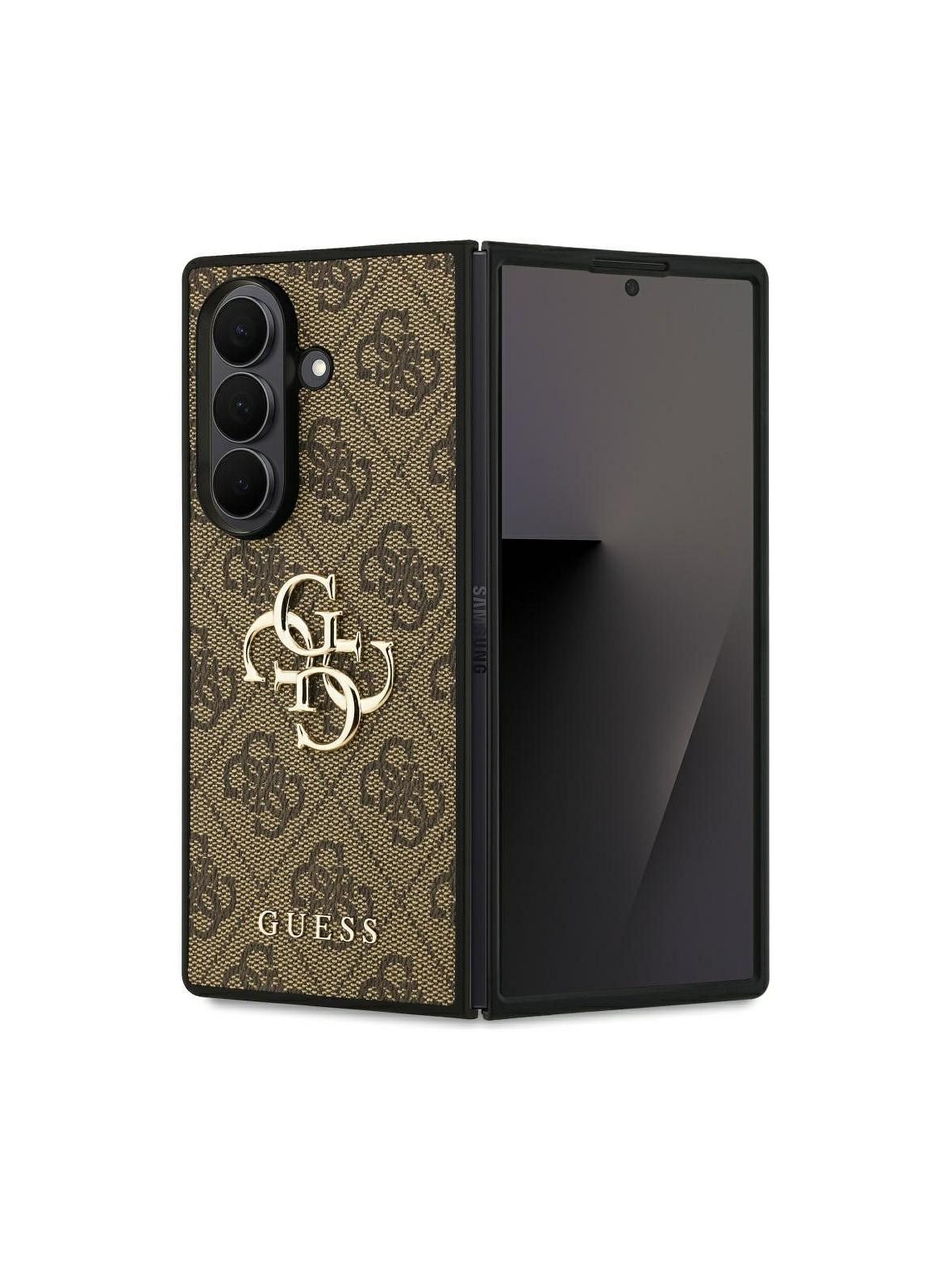 GUESS futerał do SAMSUNG Z Fold7 GUHCZFD74GMGBR (4G PU Big Logo) brązowy