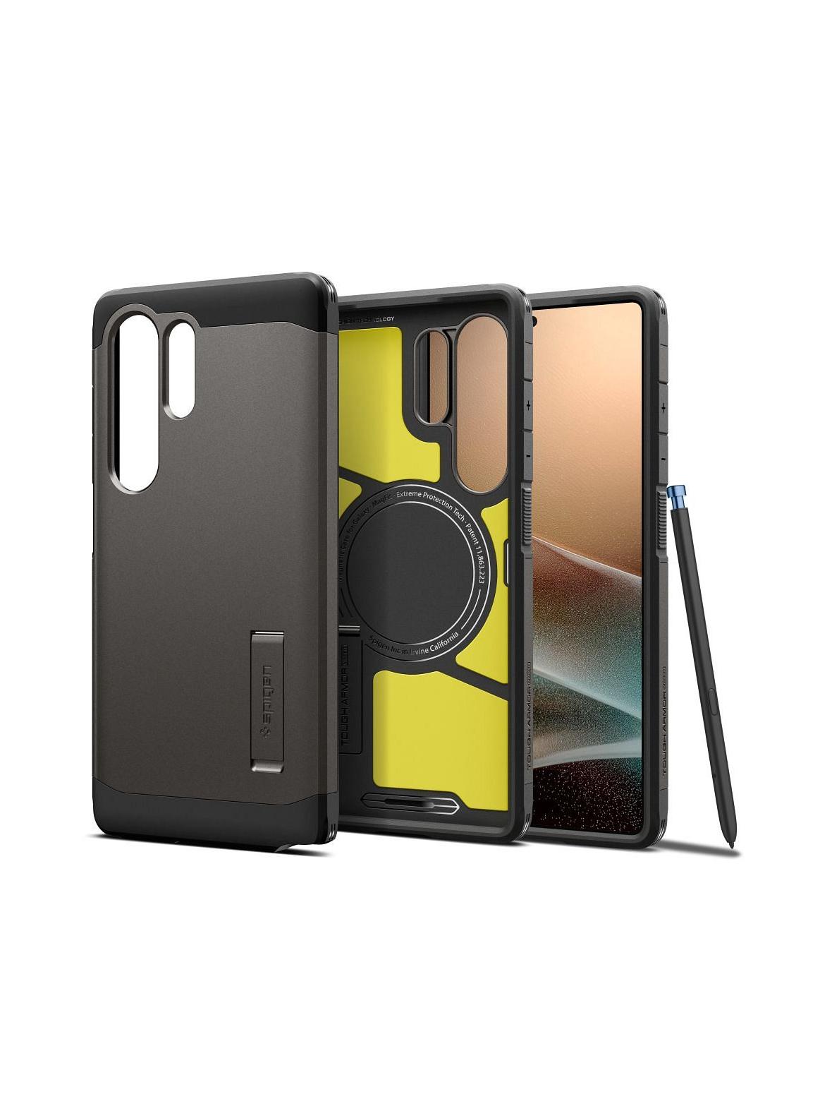 SPIGEN futerał TOUGH ARMOR kompatybilny z MagSafe do SAMSUNG S25 Ultra gunmetal