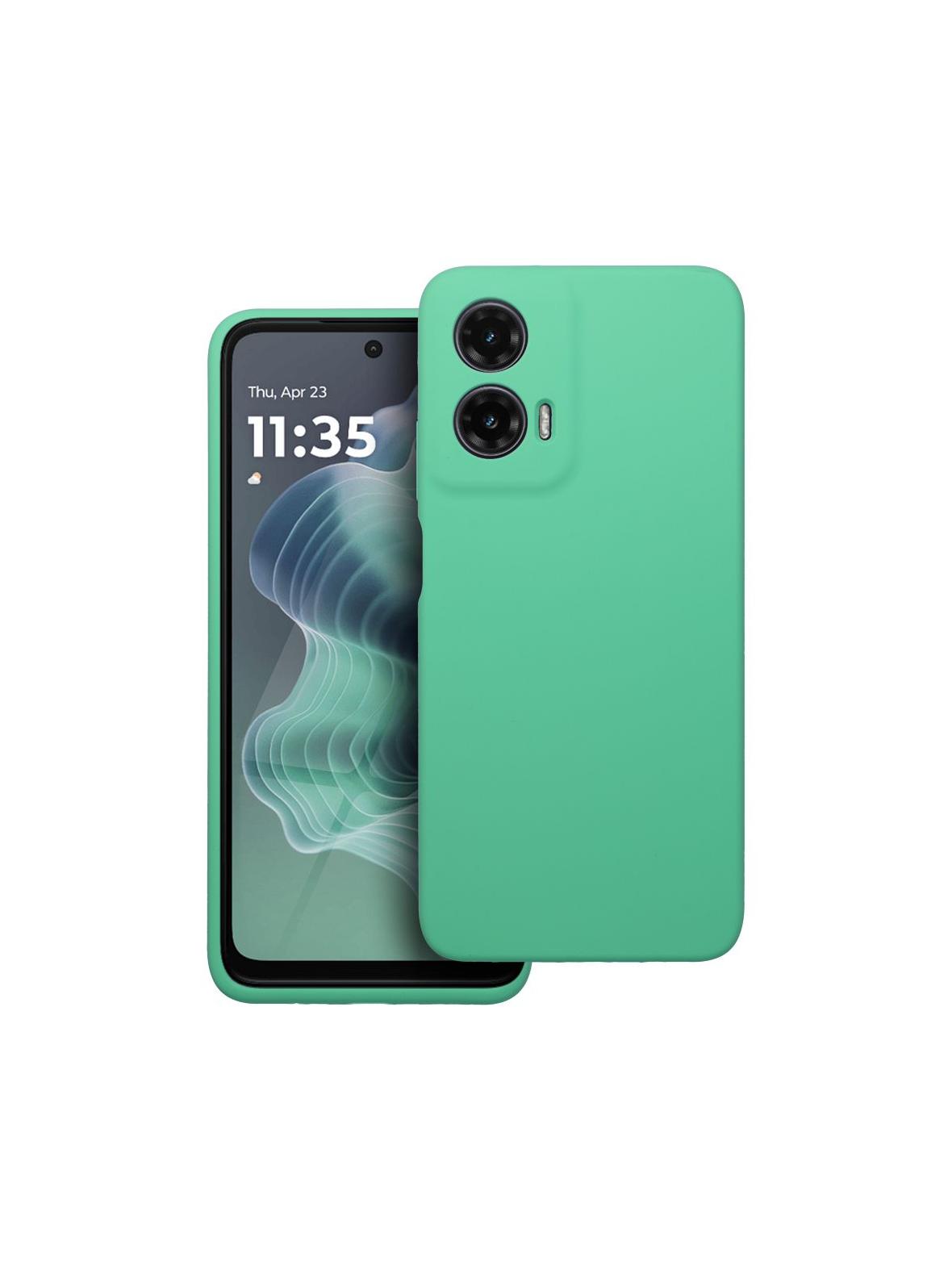 Futerał SILICONE 2mm do MOTOROLA G35 5G miętowy