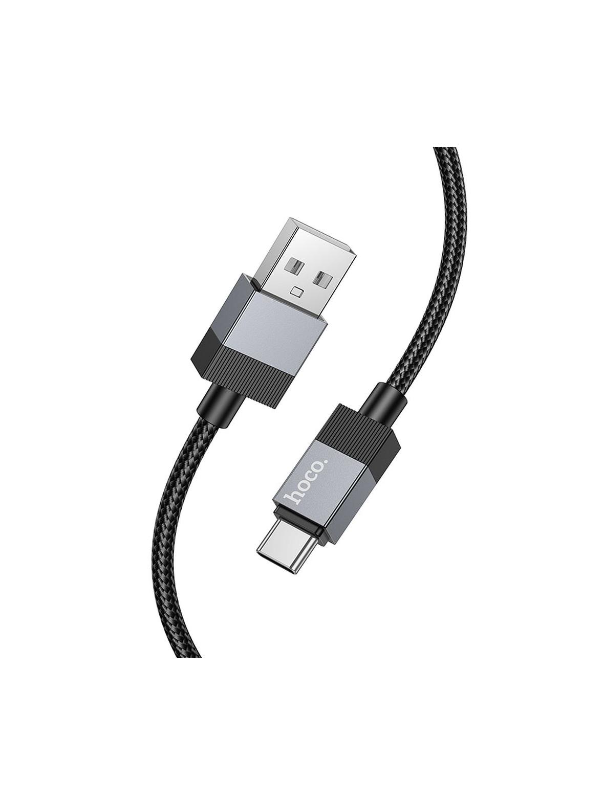 Kabel USB A do USB C Hoco 3A 1 m X110 czarny