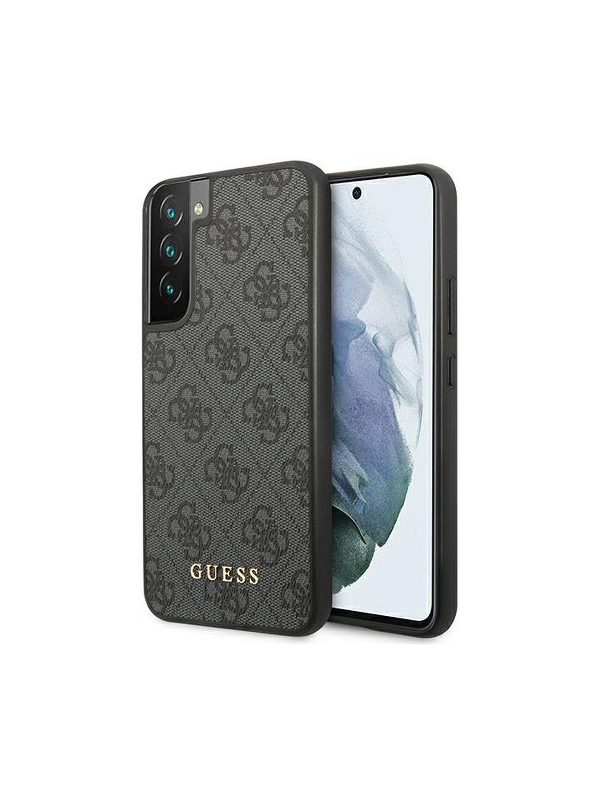 GUESS futerał do SAMSUNG S22 GUHCS22SG4GFGR (4G Metal Gold Logo) szary