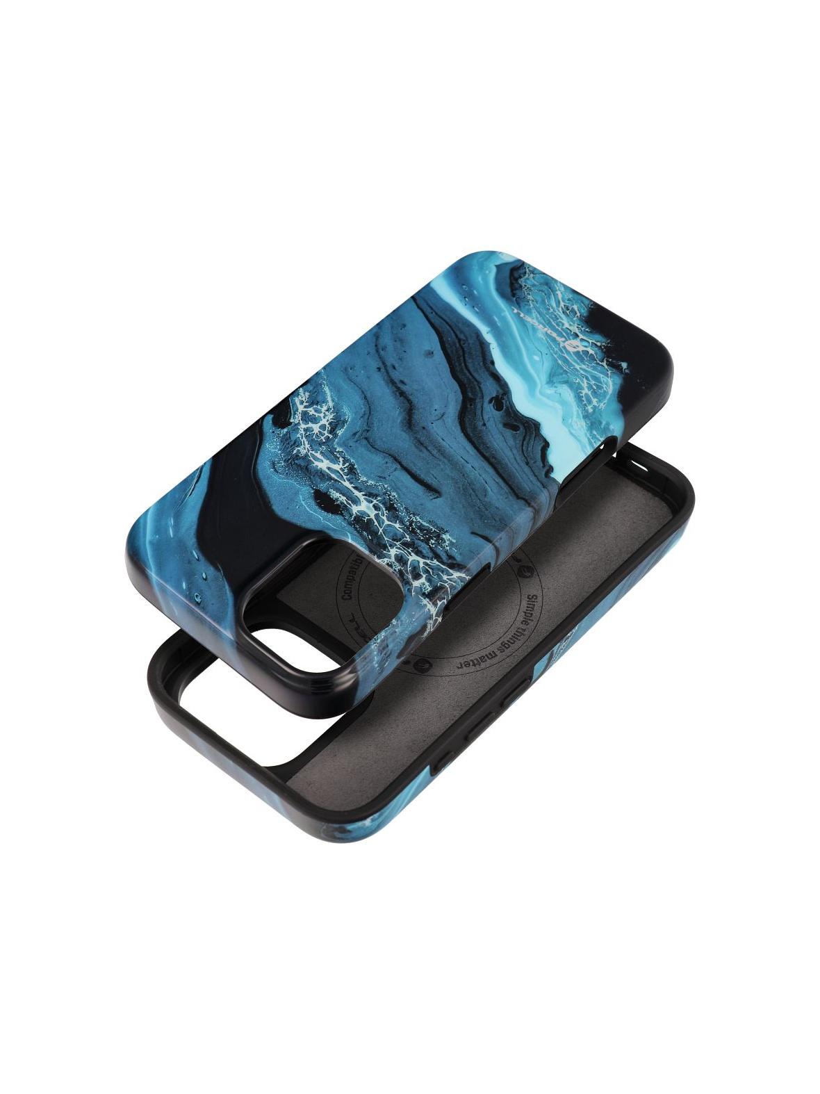 Etui na iPhone 16 PLUS Forcell F-Protect Mirage zgodny z MagSafe Military Drop-Test deep sea