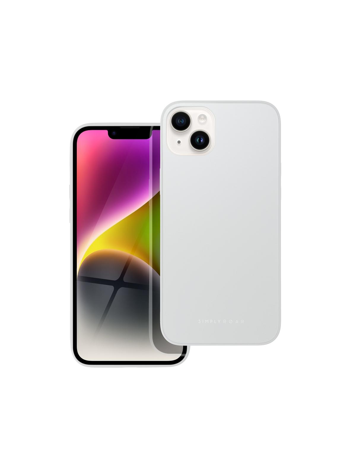 ROAR futerał MATTE GLASS do IPHONE 14 Plus stalowy