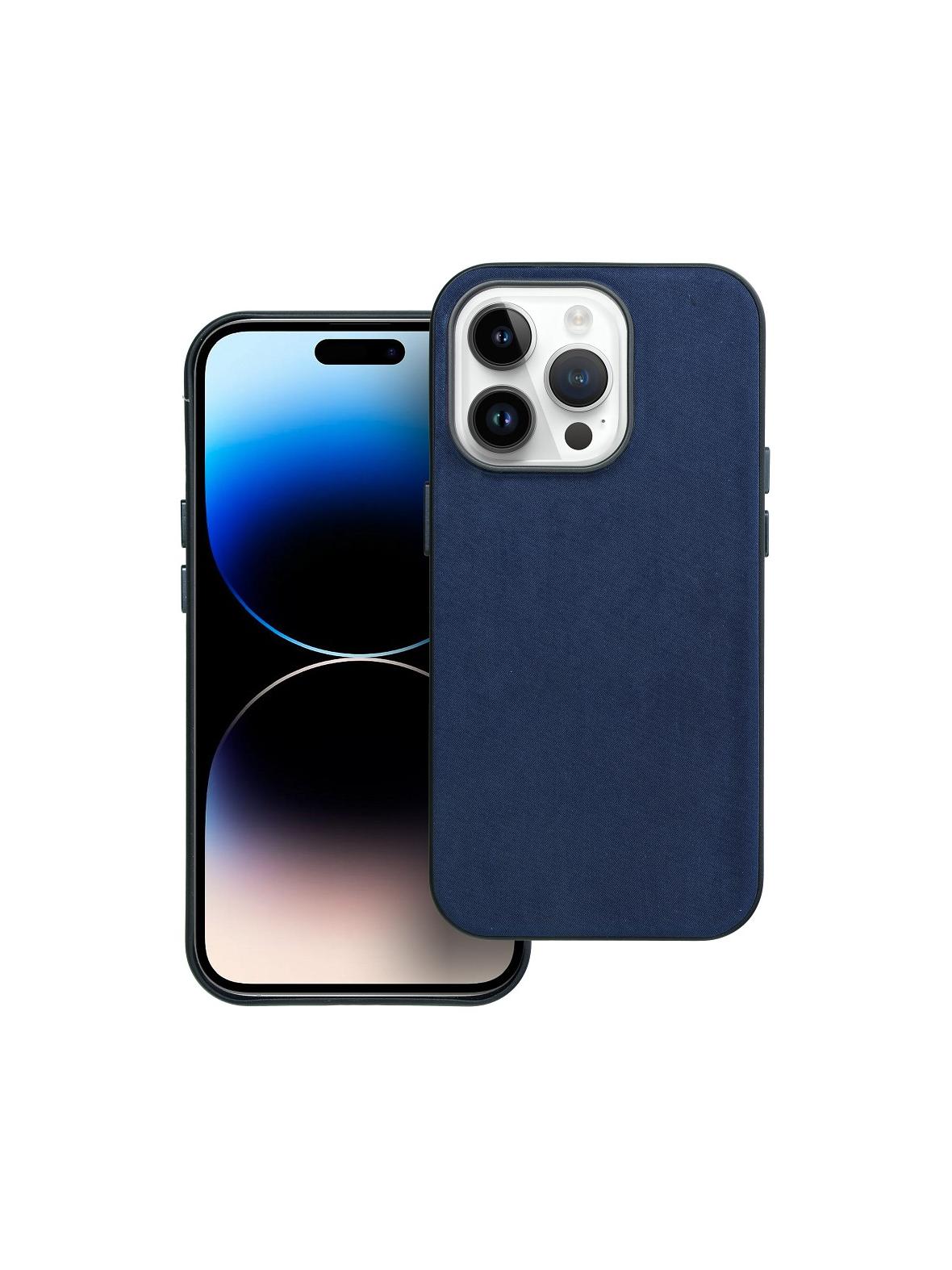 Futerał WOVEN MAG COVER kompatybilny z MagSafe do IPHONE 14 Pro niebieski