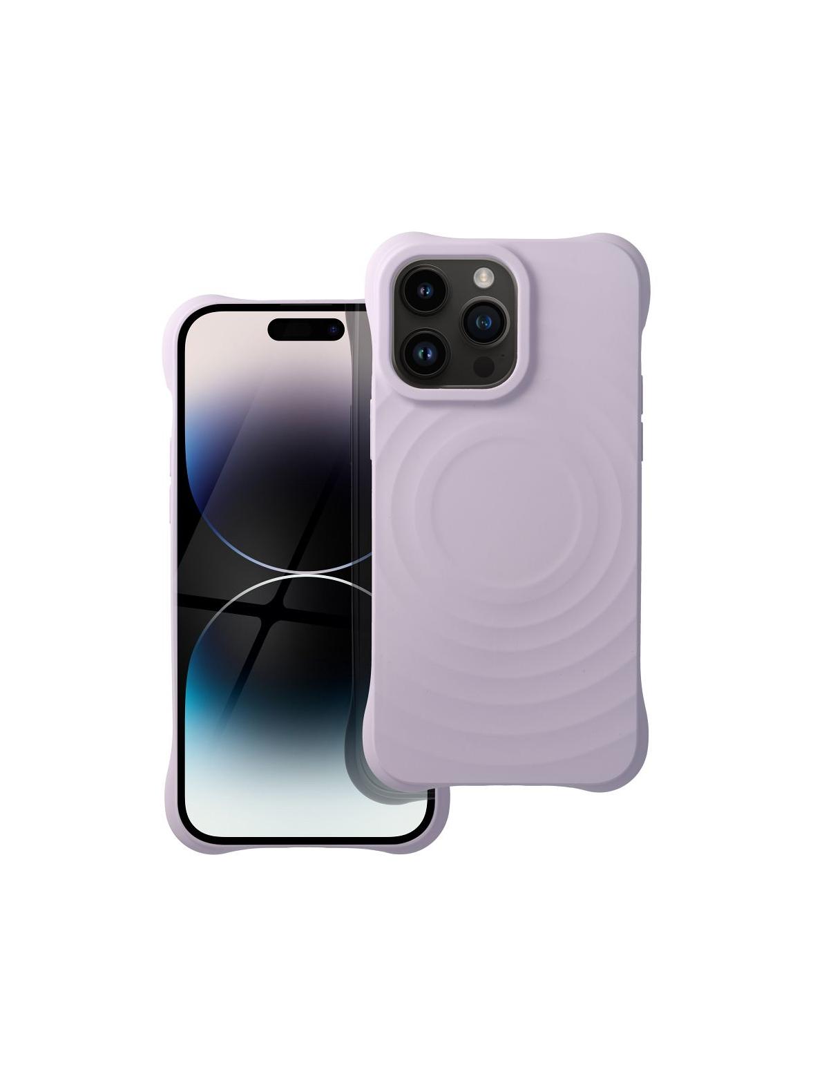 Silicone Zephyr Mag Cover kompatybilny z MagSafe do IPHONE 14 PRO MAX liliowy