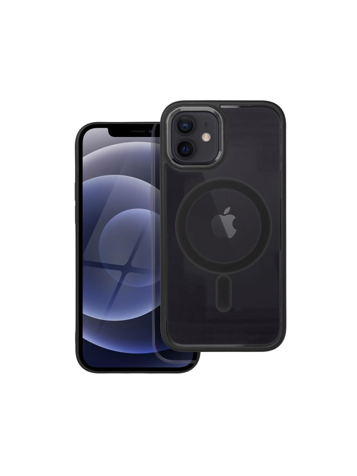 Futerał COLOR EDGE MAG COVER kompatybilny z MagSafe do IPHONE 12 / 12 Pro czarny