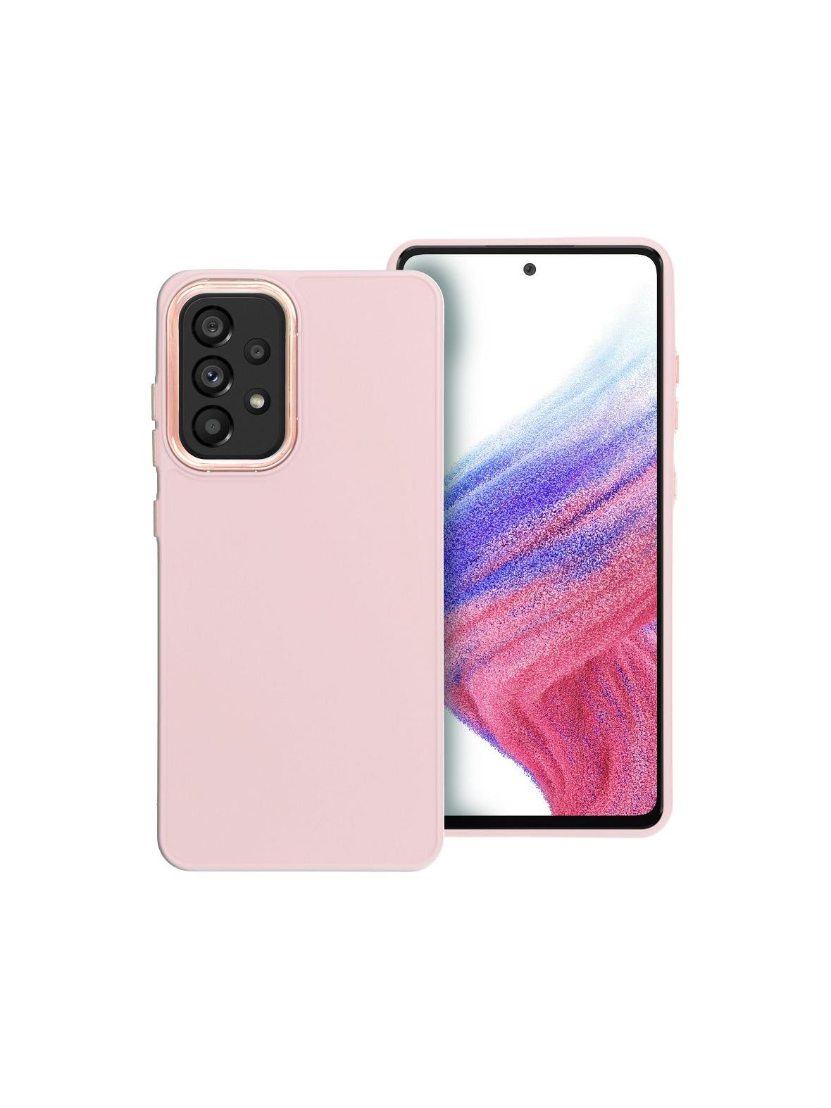Futerał FRAME do SAMSUNG A52 5G / A52 LTE ( 4G ) / A52s 5G pudrowy róż