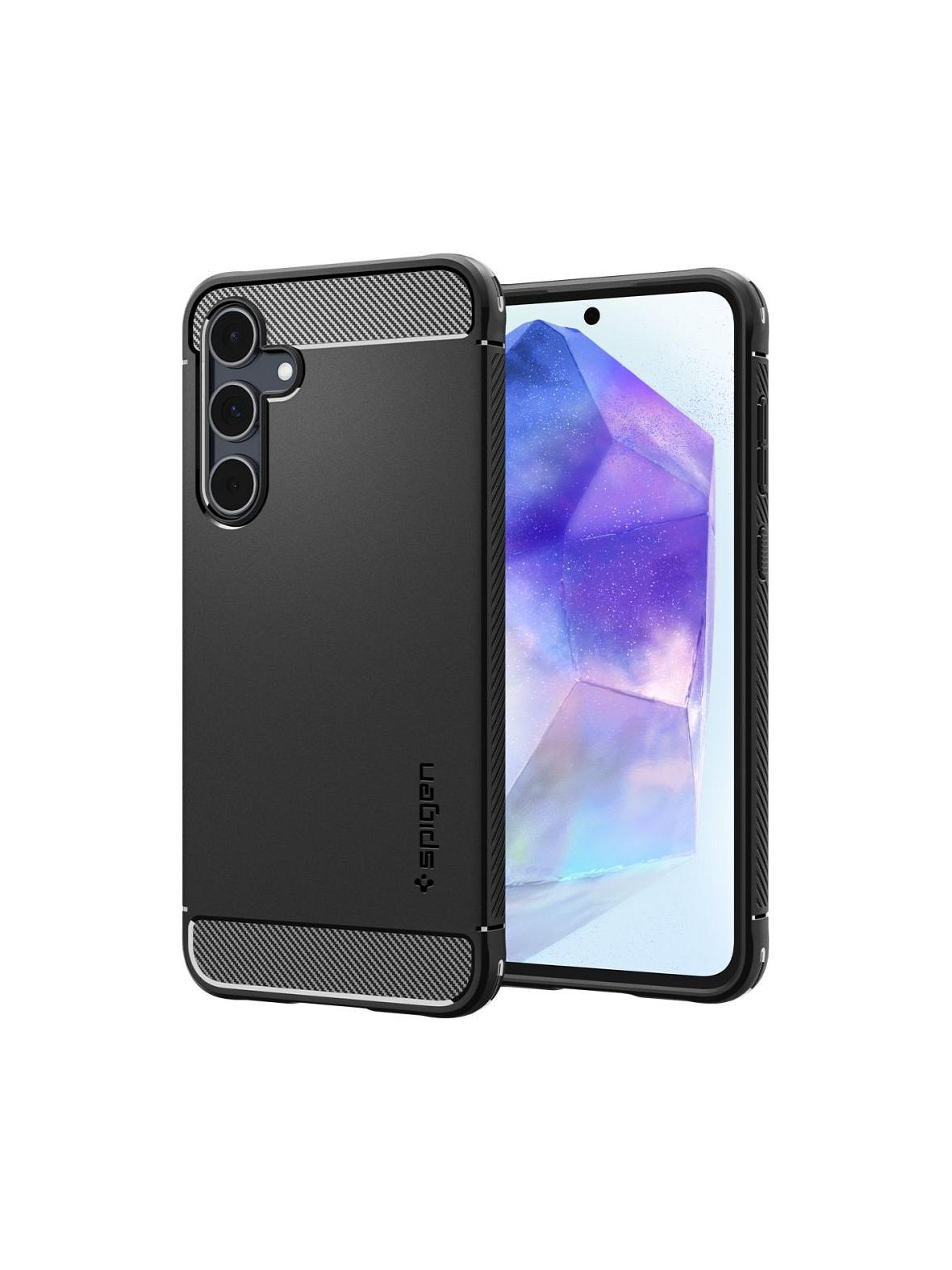 SPIGEN futerał RUGGED ARMOR do SAMSUNG A55 5G matte black