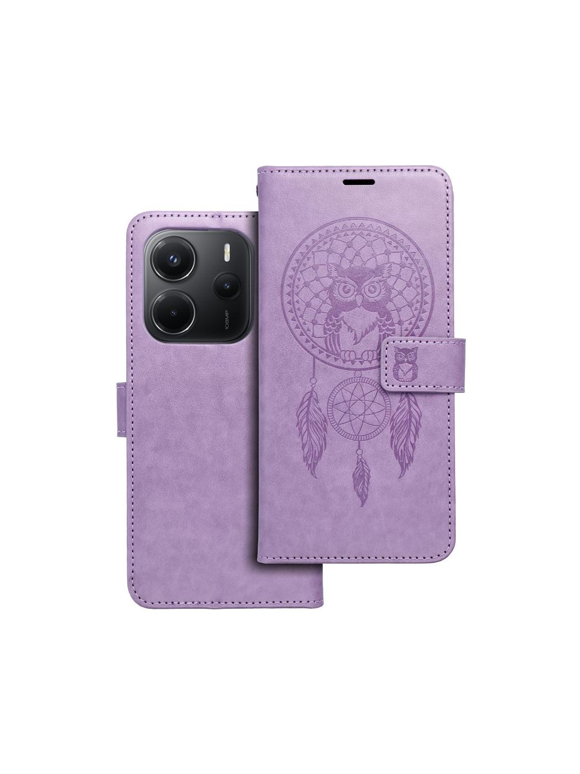 Kabura MEZZO Book do XIAOMI Redmi Note 14 5G łapacz snów fioletowy