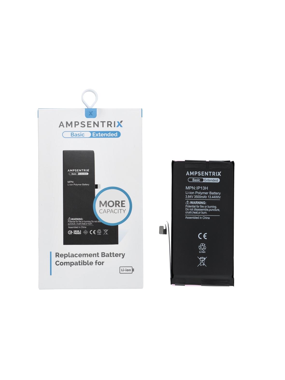 AmpSentrix Basic bateria do iPhone 13 (zwiększona pojemność 3500 mAh)