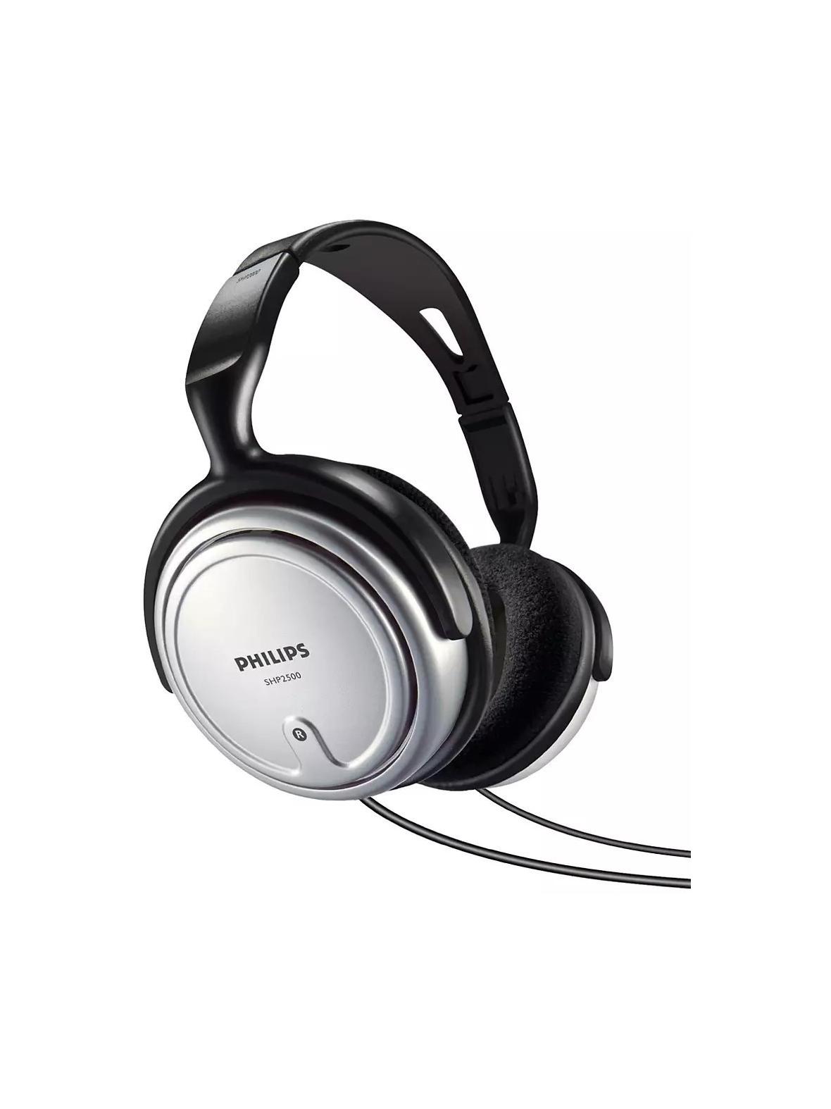 Słuchawki przewodowe nauszne Jack 3,5 mm Philips VSLUSHP2500 srebrne