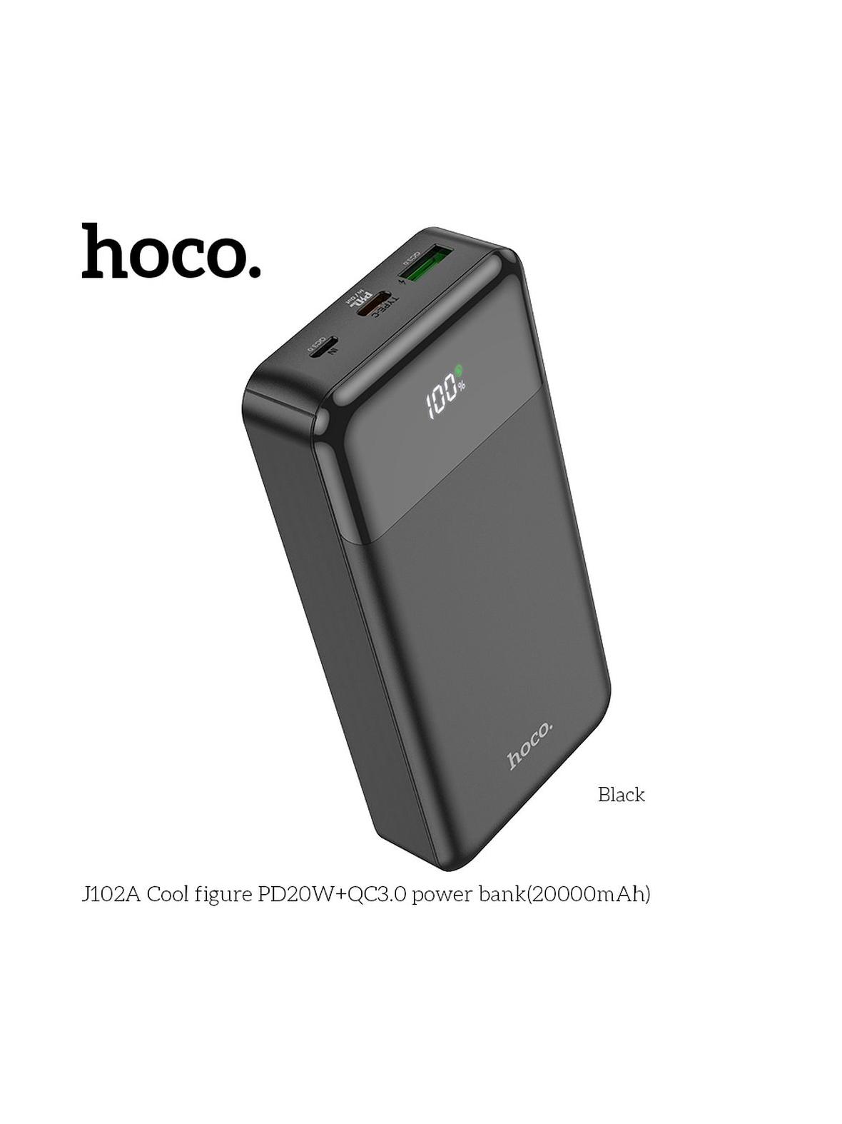 Powerbank Hoco 20000 mAh QC3.0 PD 3A 20W J102A czarny