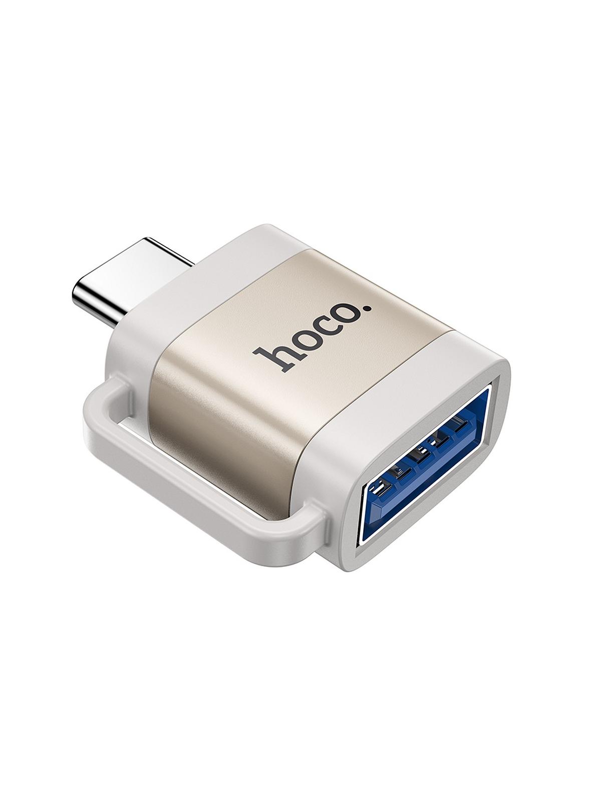 Adapter OTG USB C do USB A Hoco 3A UA31C szary