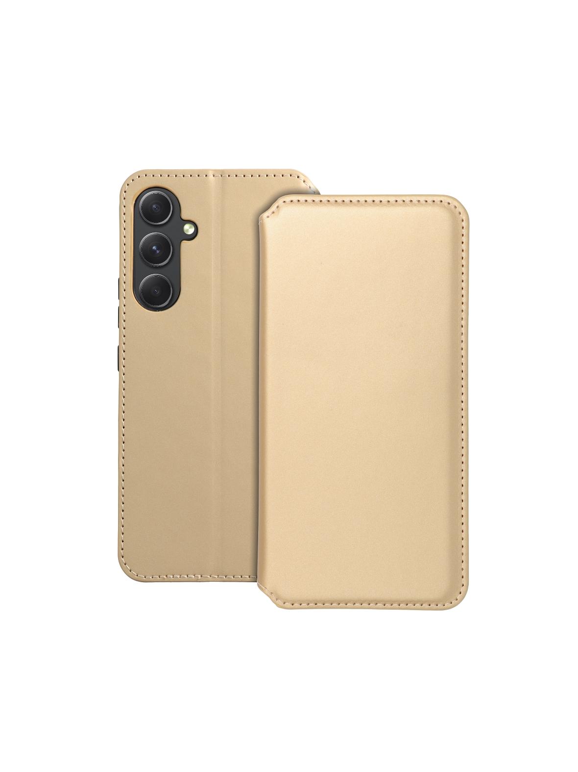 Kabura DUAL POCKET Book do SAMSUNG A54 5G złoty