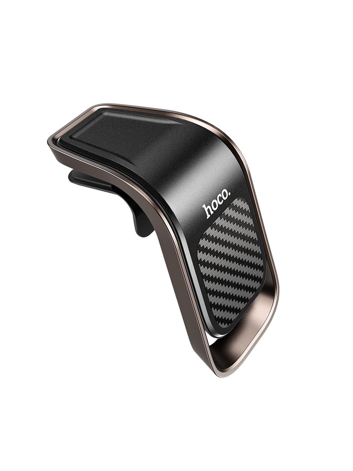 Uchwyt na telefon do samochodu magnetyczny Hoco do kratki CA74 czarno szary